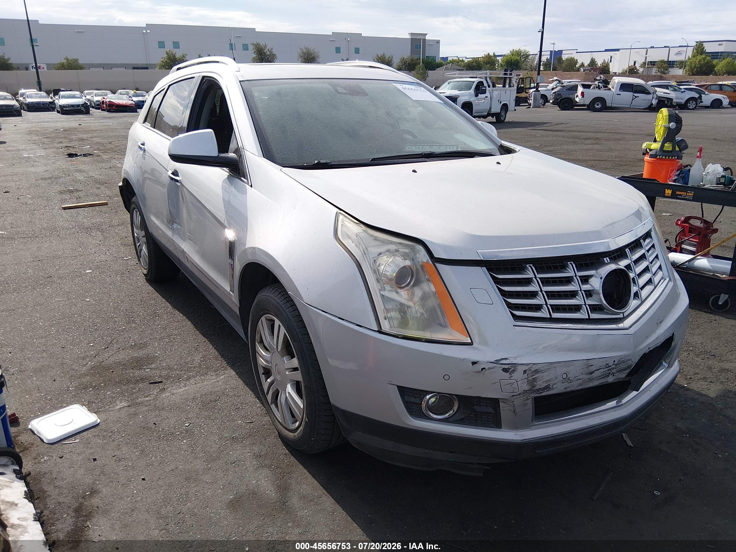 2014 Cadillac Srx Premium Collection Silver vin: 3GYFNDE32ES525982