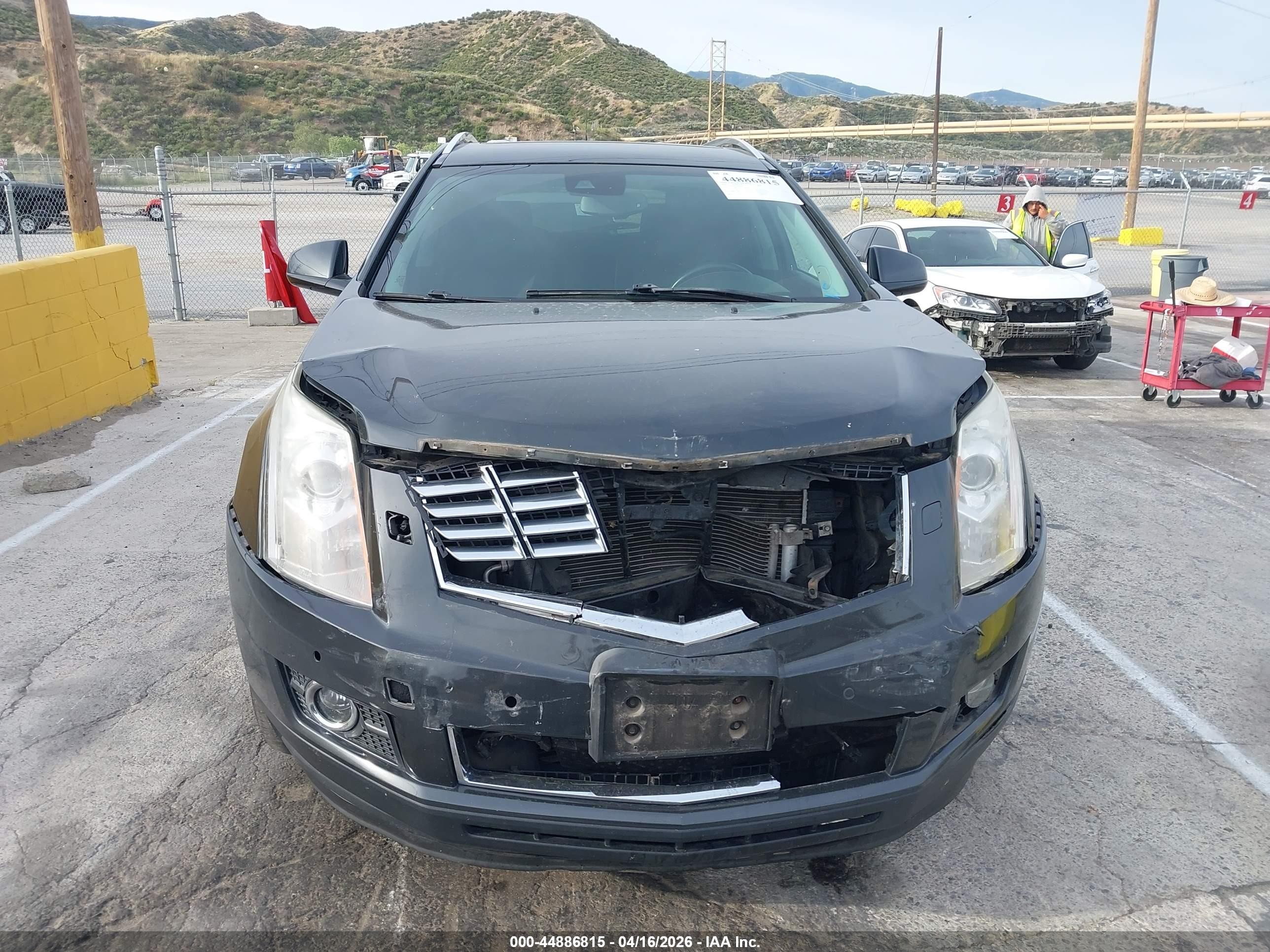 2014 Cadillac Srx Premium Collection Gray vin: 3GYFNDE32ES568024