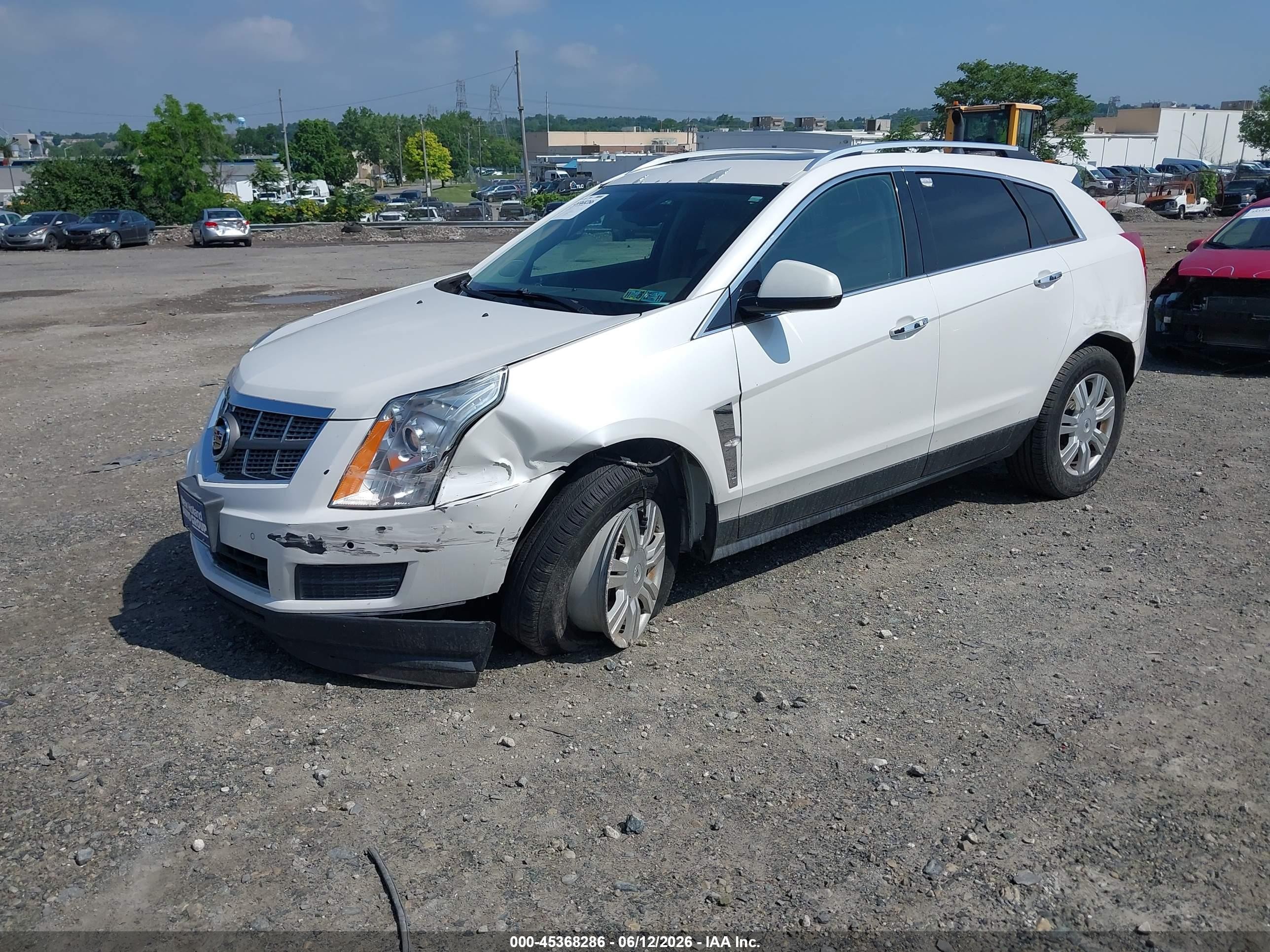 2012 Cadillac Srx Luxury Collection White vin: 3GYFNDE33CS555098