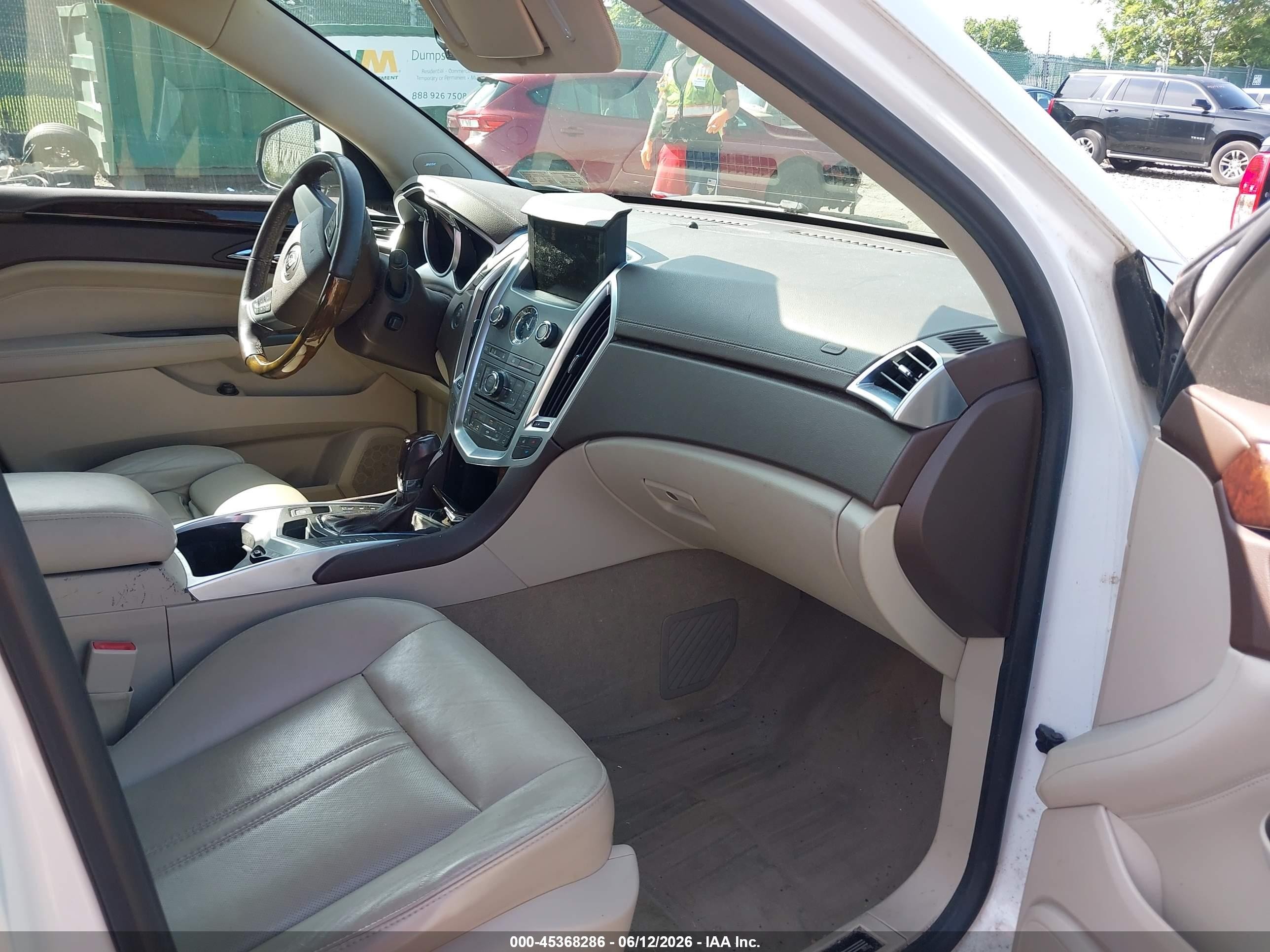 2012 Cadillac Srx Luxury Collection White vin: 3GYFNDE33CS555098