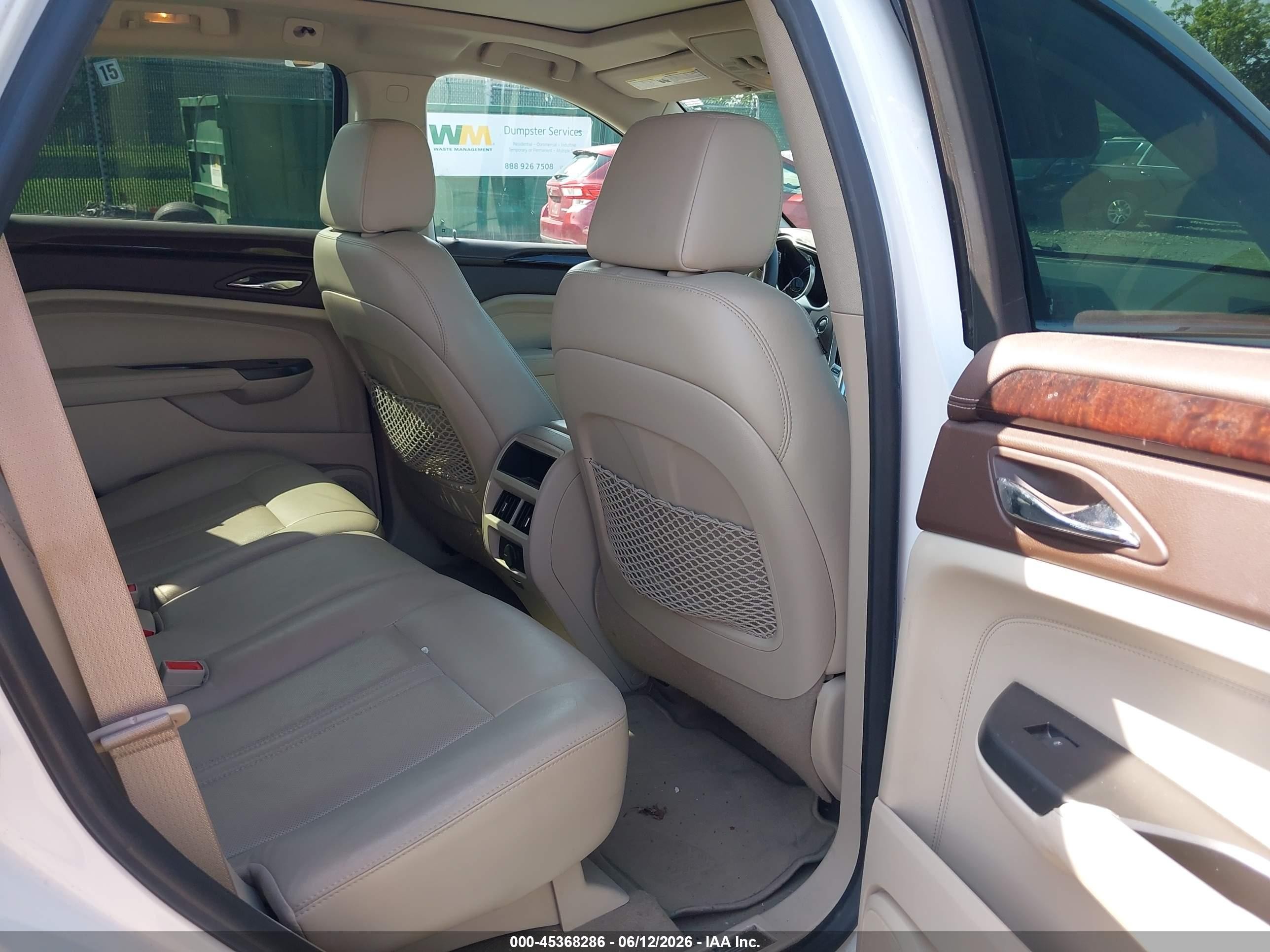 2012 Cadillac Srx Luxury Collection White vin: 3GYFNDE33CS555098