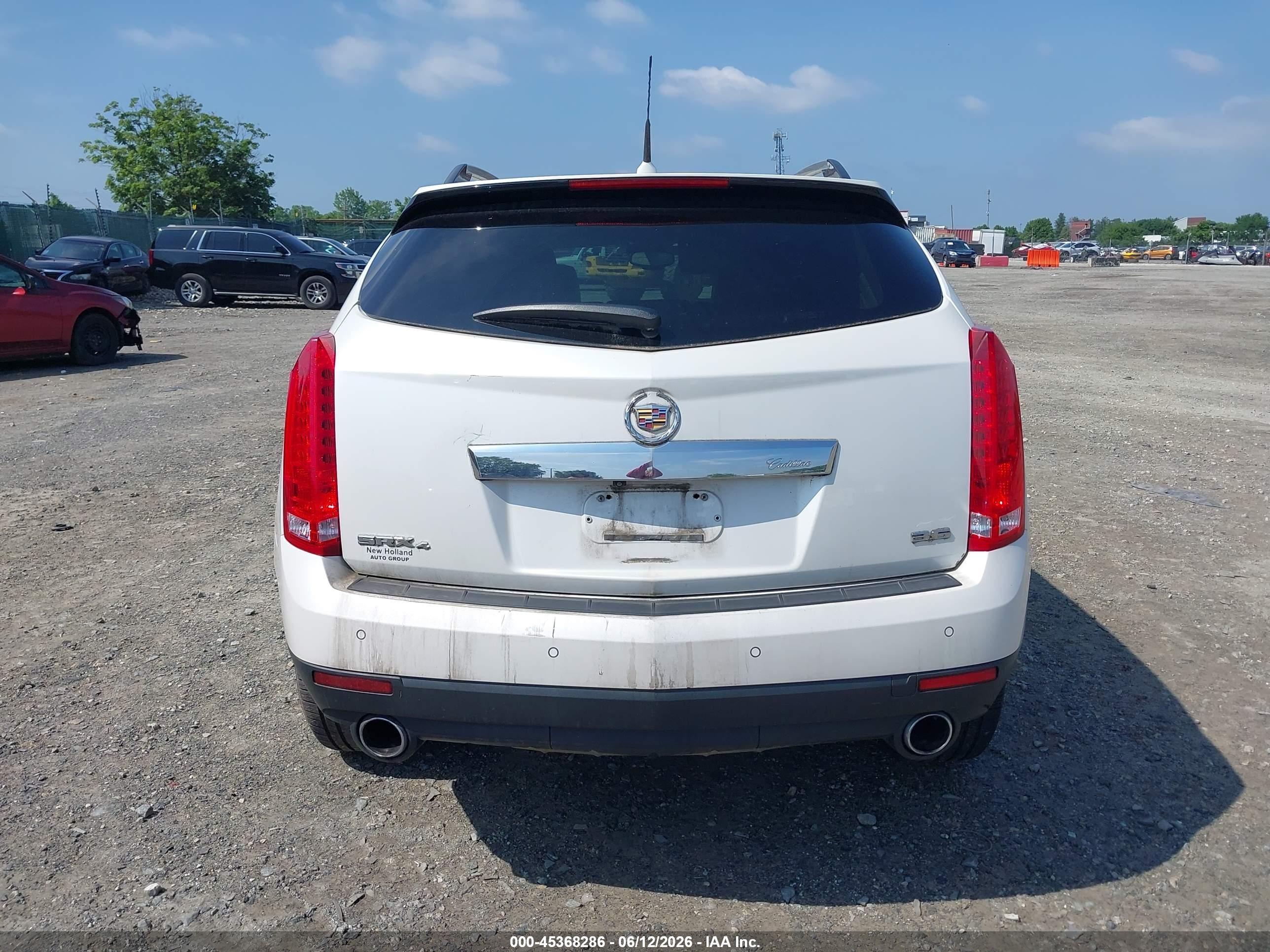 2012 Cadillac Srx Luxury Collection White vin: 3GYFNDE33CS555098