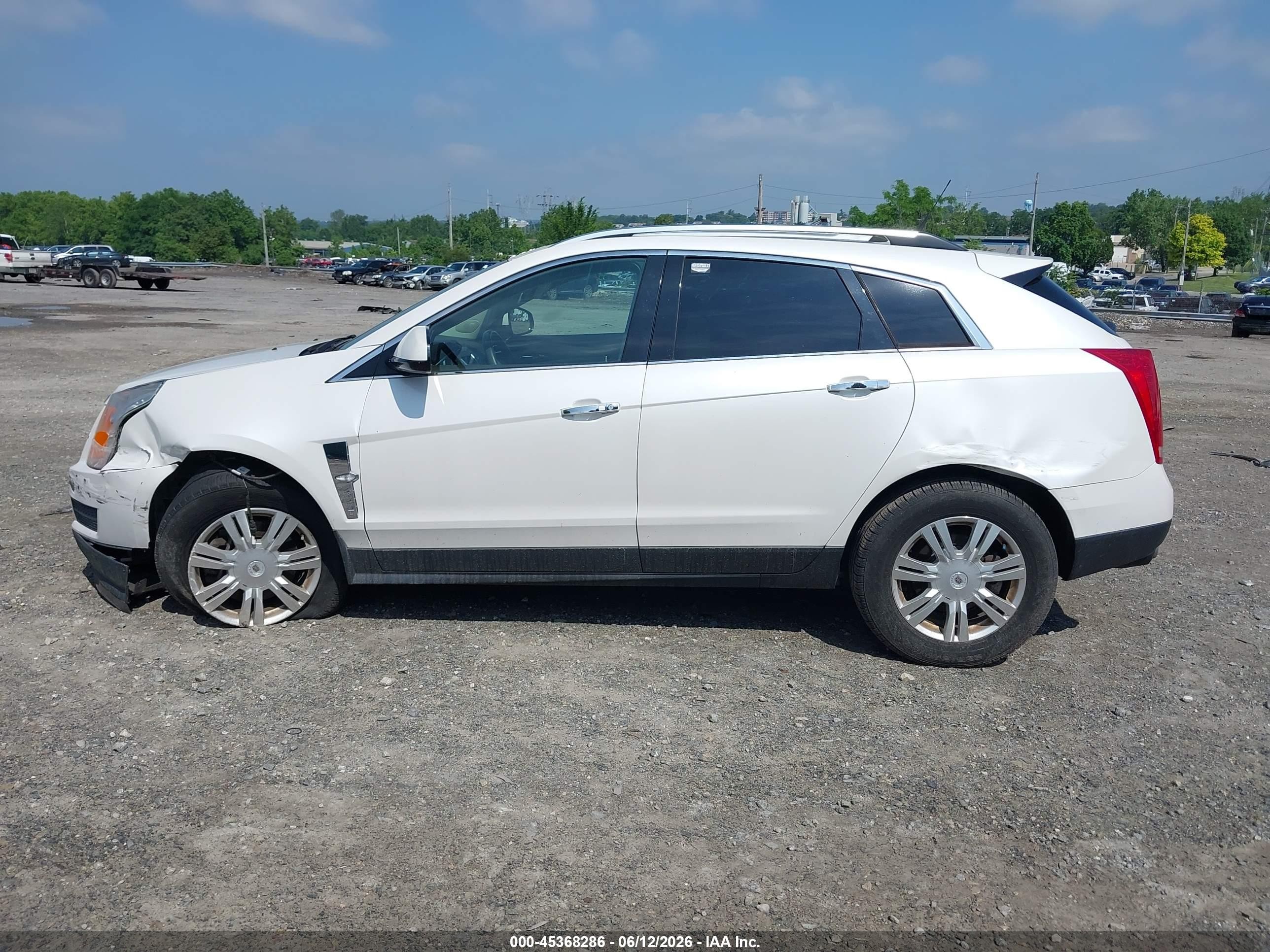 2012 Cadillac Srx Luxury Collection White vin: 3GYFNDE33CS555098