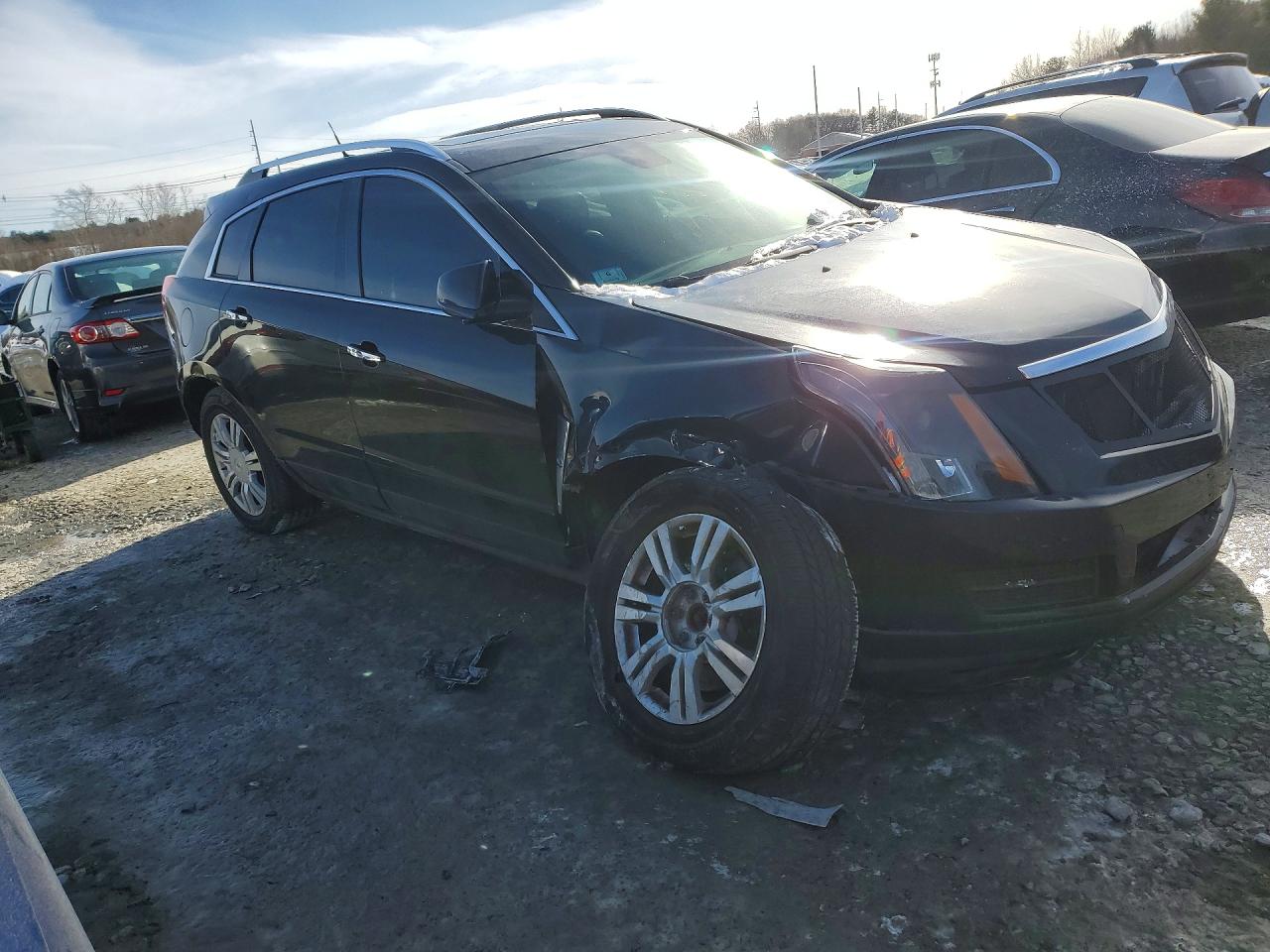 2012 Cadillac Srx Black vin: 3GYFNDE33CS638644