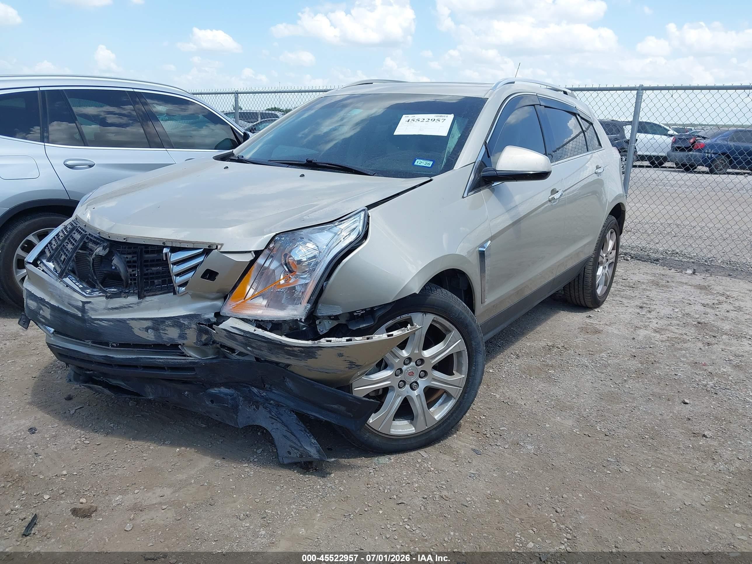 2014 Cadillac Srx Premium Collection Gold vin: 3GYFNDE33ES561728