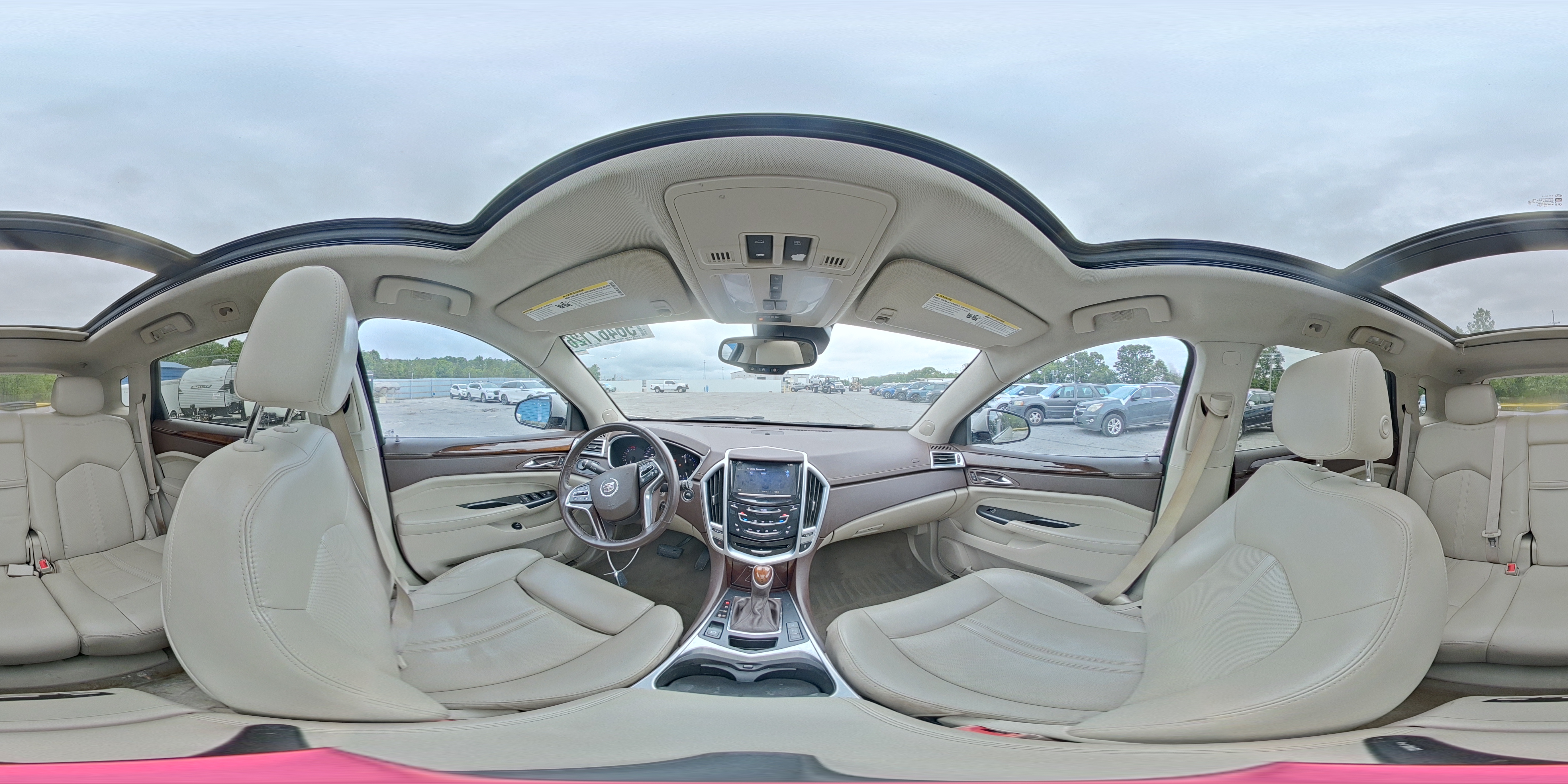 2015 Cadillac Srx Premium Collection Beige vin: 3GYFNDE33FS517309