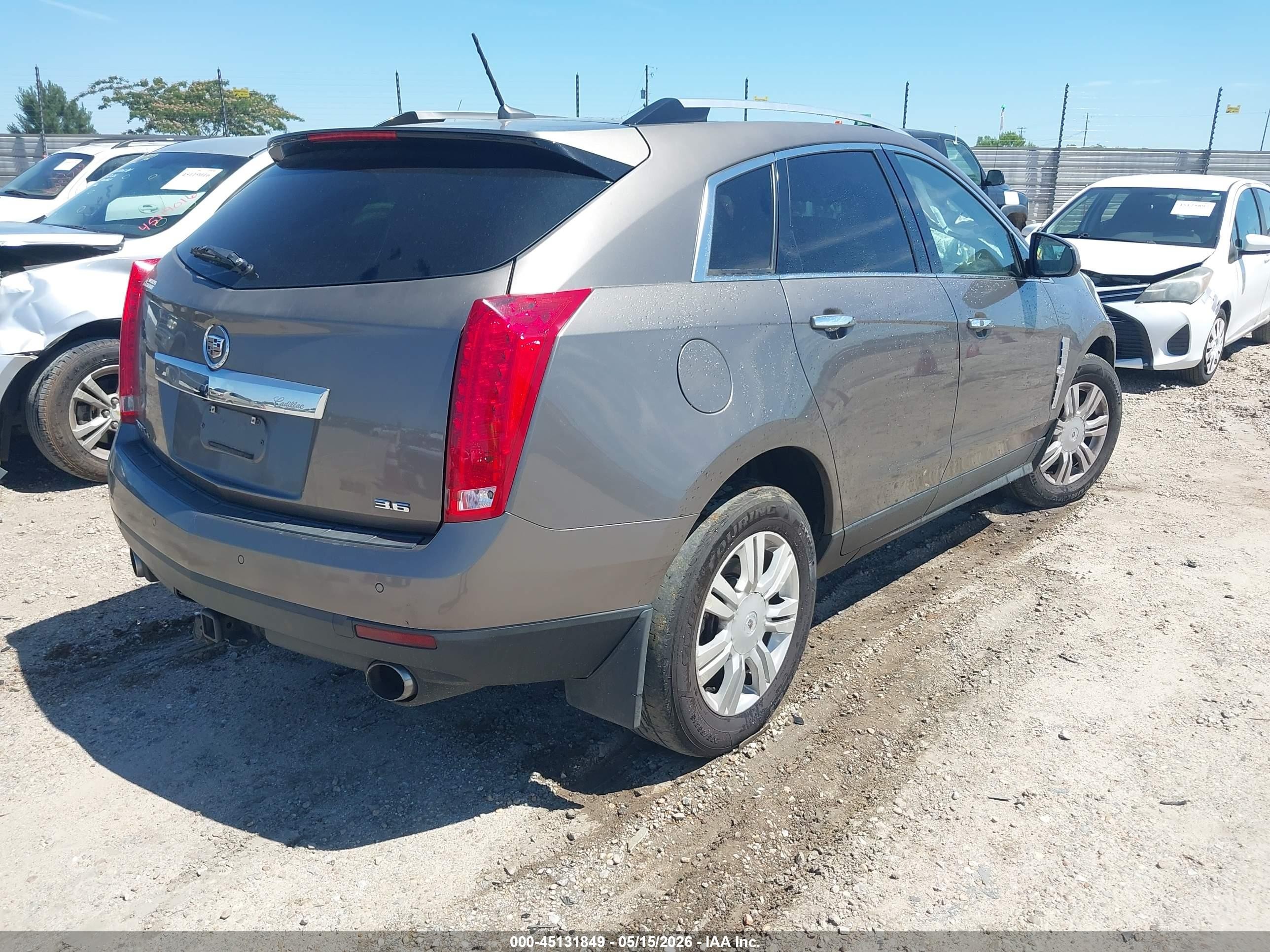 2012 Cadillac Srx Luxury Collection Серый vin: 3GYFNDE35CS508929