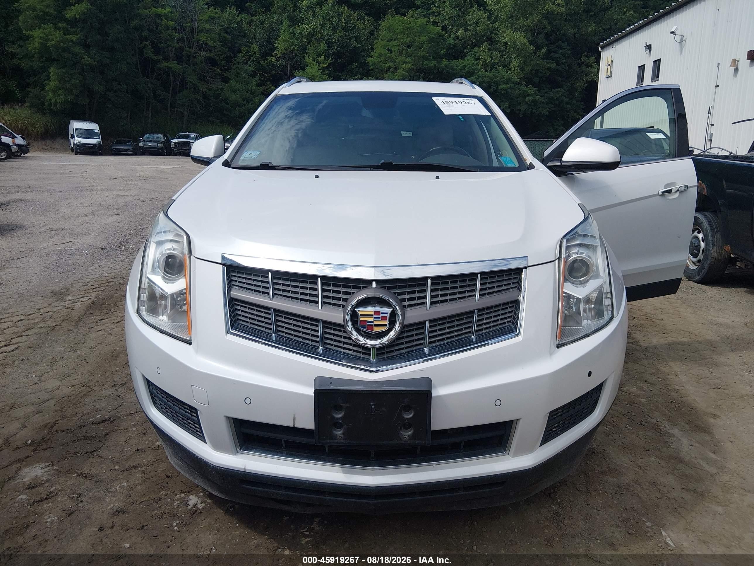 2012 Cadillac Srx Luxury Collection White vin: 3GYFNDE35CS533541
