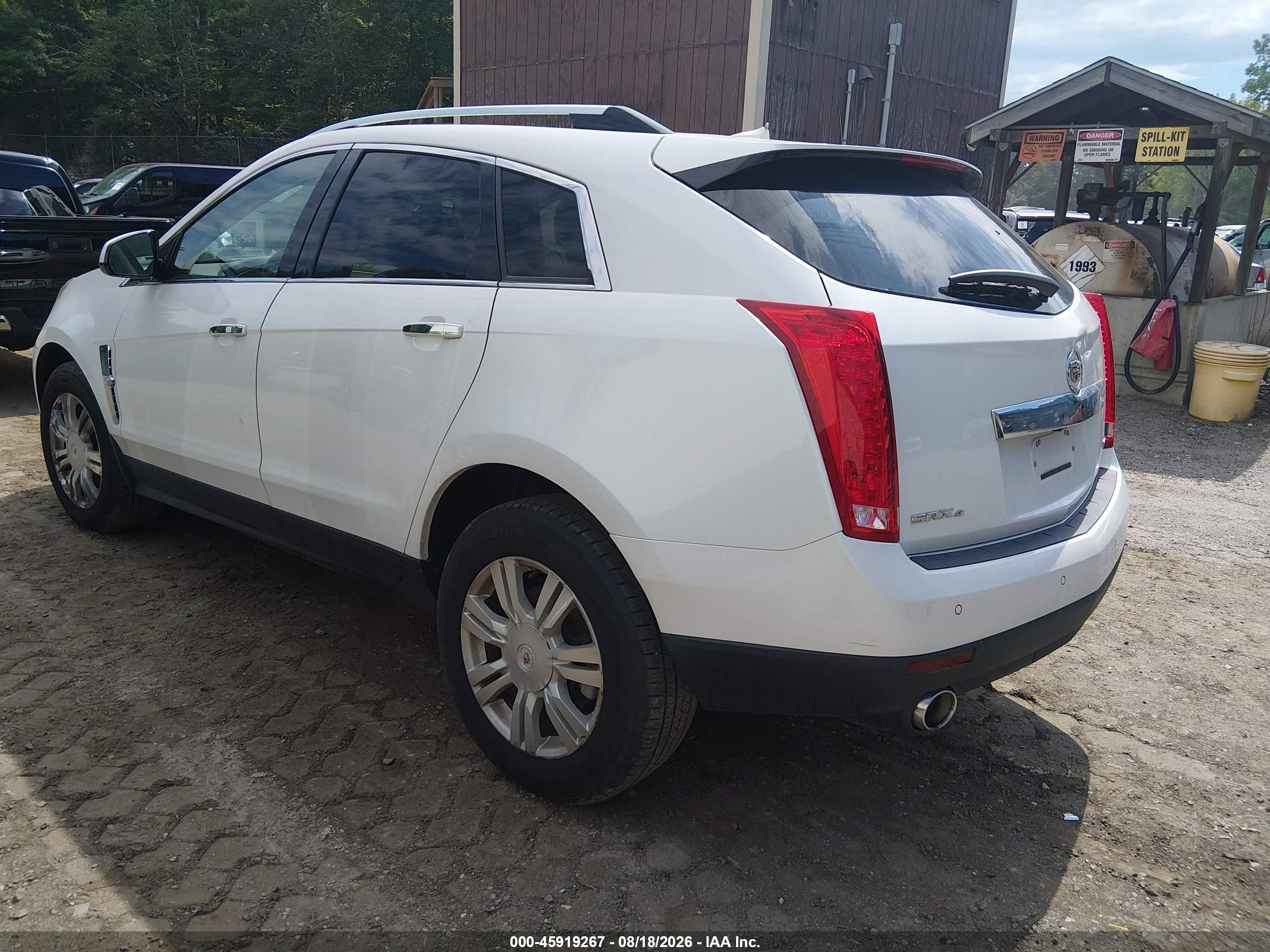 2012 Cadillac Srx Luxury Collection White vin: 3GYFNDE35CS533541
