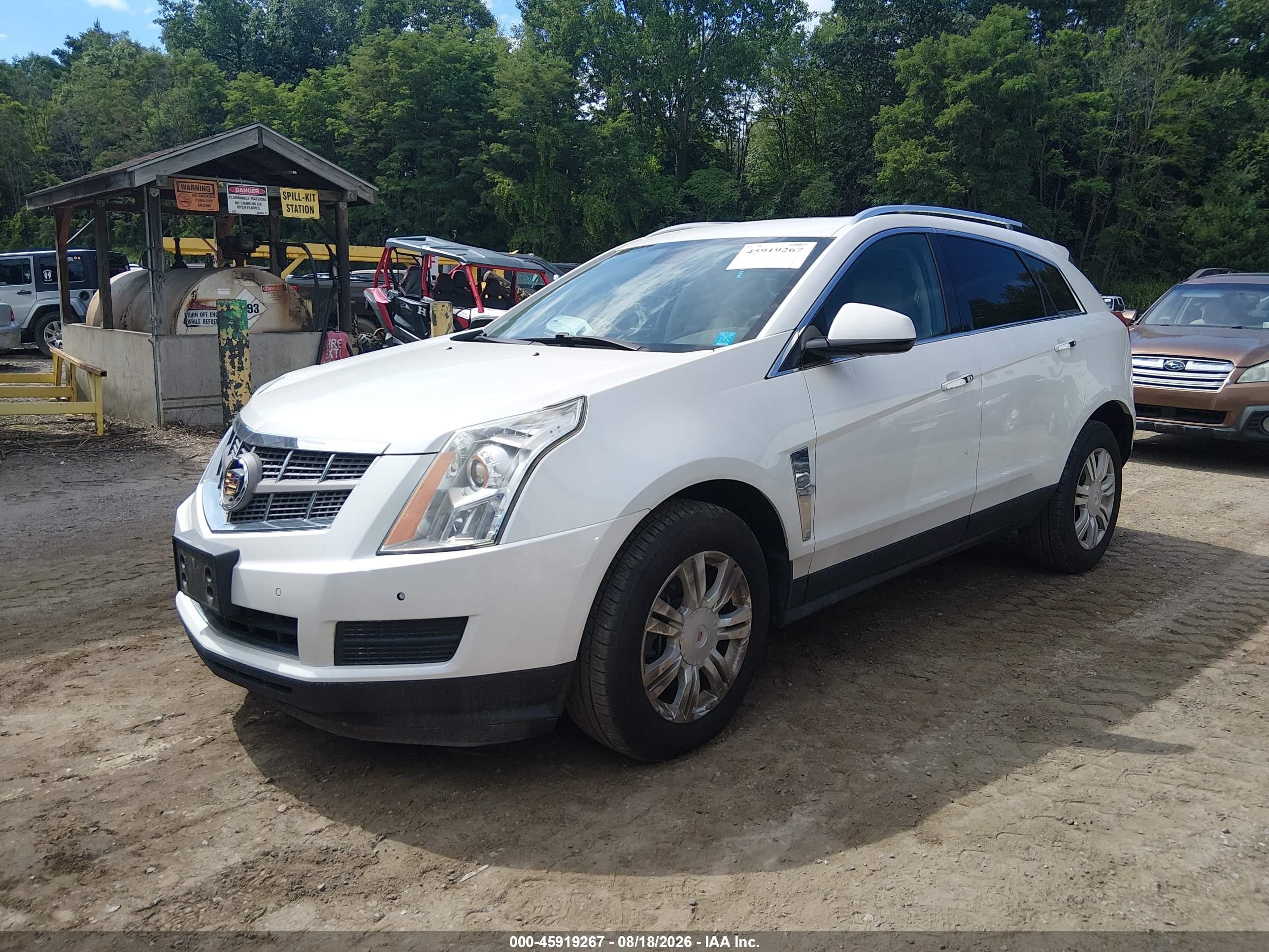 2012 Cadillac Srx Luxury Collection White vin: 3GYFNDE35CS533541
