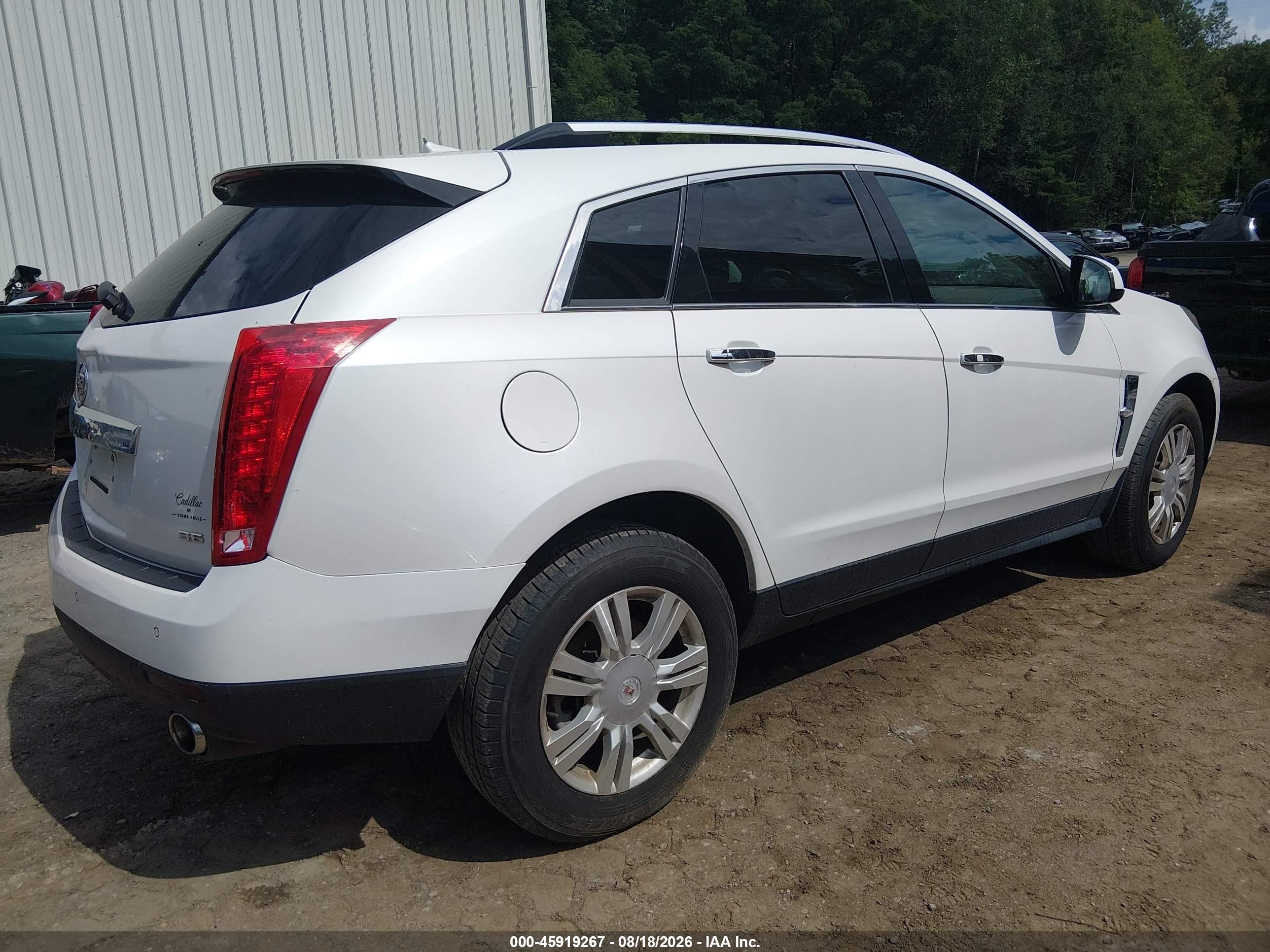 2012 Cadillac Srx Luxury Collection White vin: 3GYFNDE35CS533541