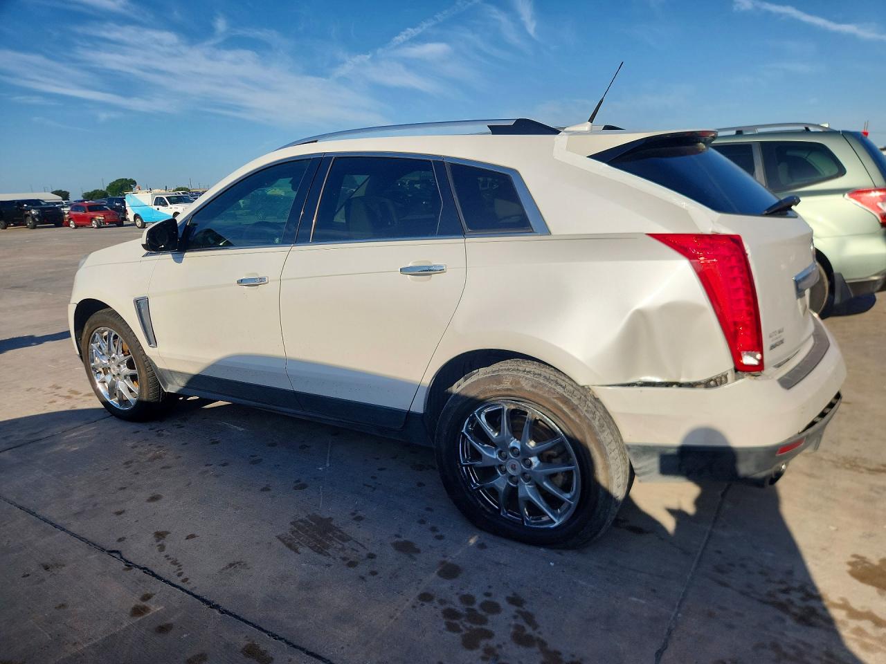 2014 Cadillac Srx Premium Collection White vin: 3GYFNDE35ES627759