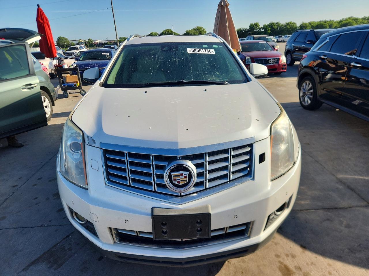 2014 Cadillac Srx Premium Collection White vin: 3GYFNDE35ES627759
