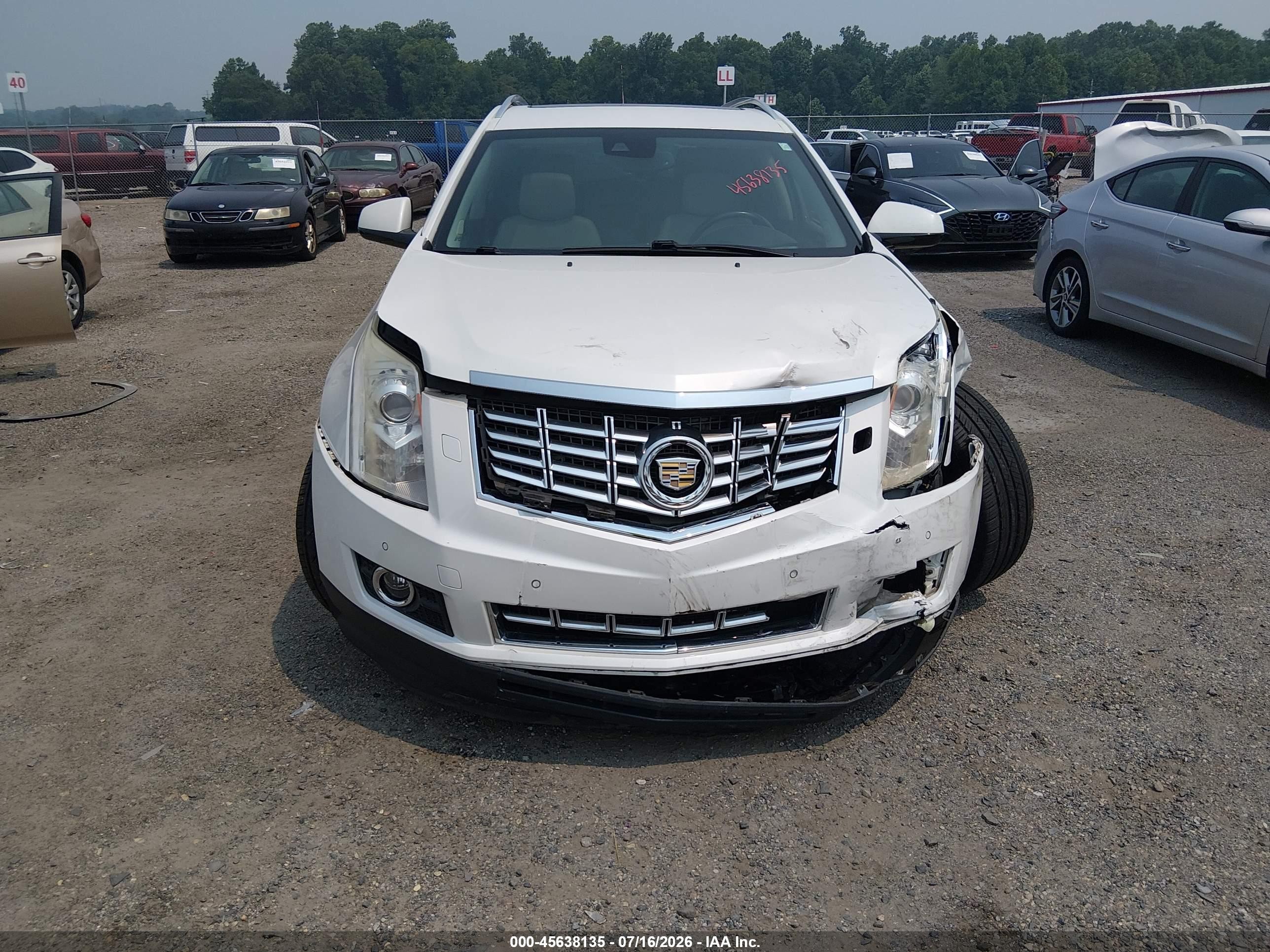 2013 Cadillac Srx Performance Collection White vin: 3GYFNDE36DS645217