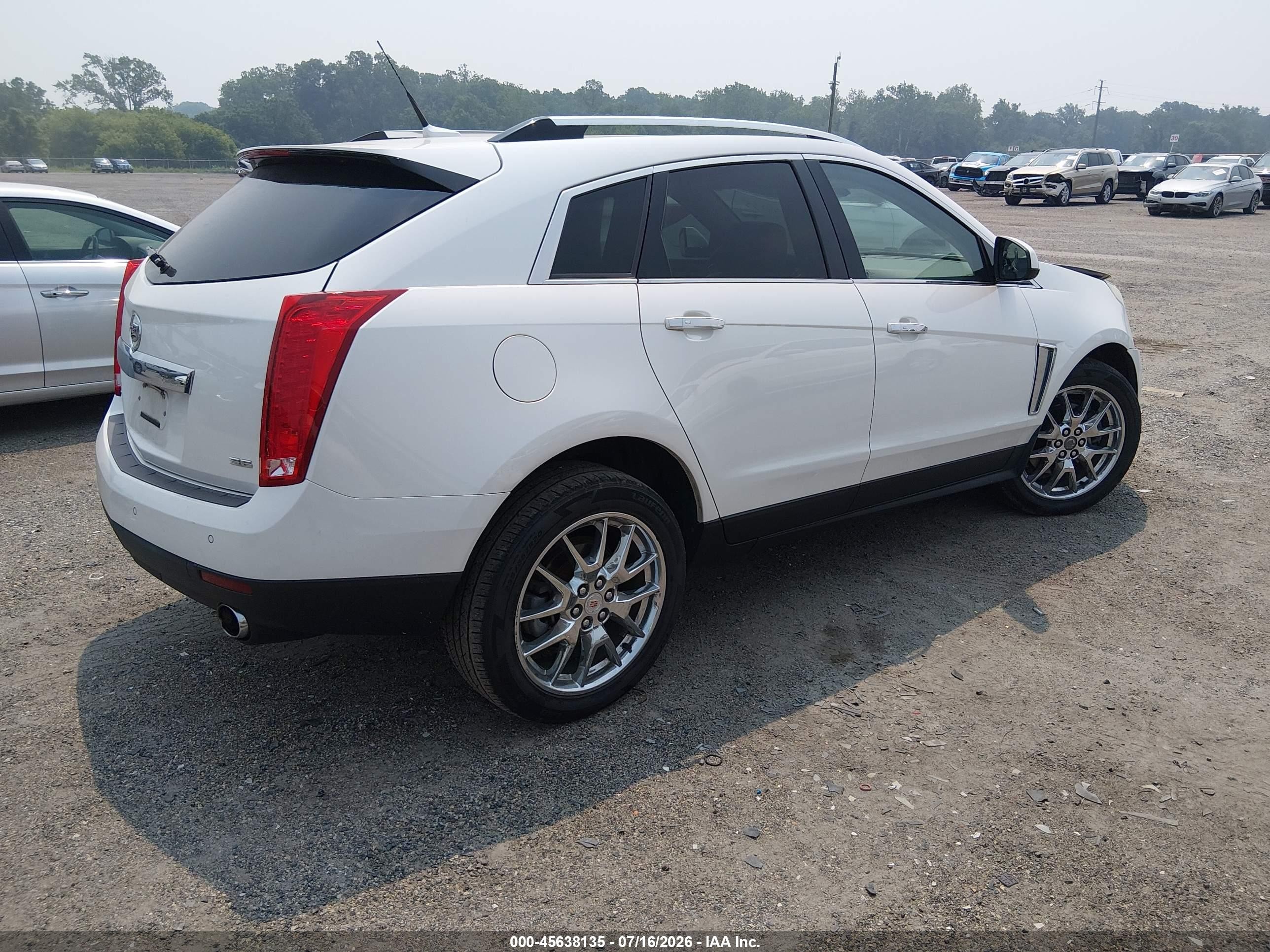 2013 Cadillac Srx Performance Collection White vin: 3GYFNDE36DS645217
