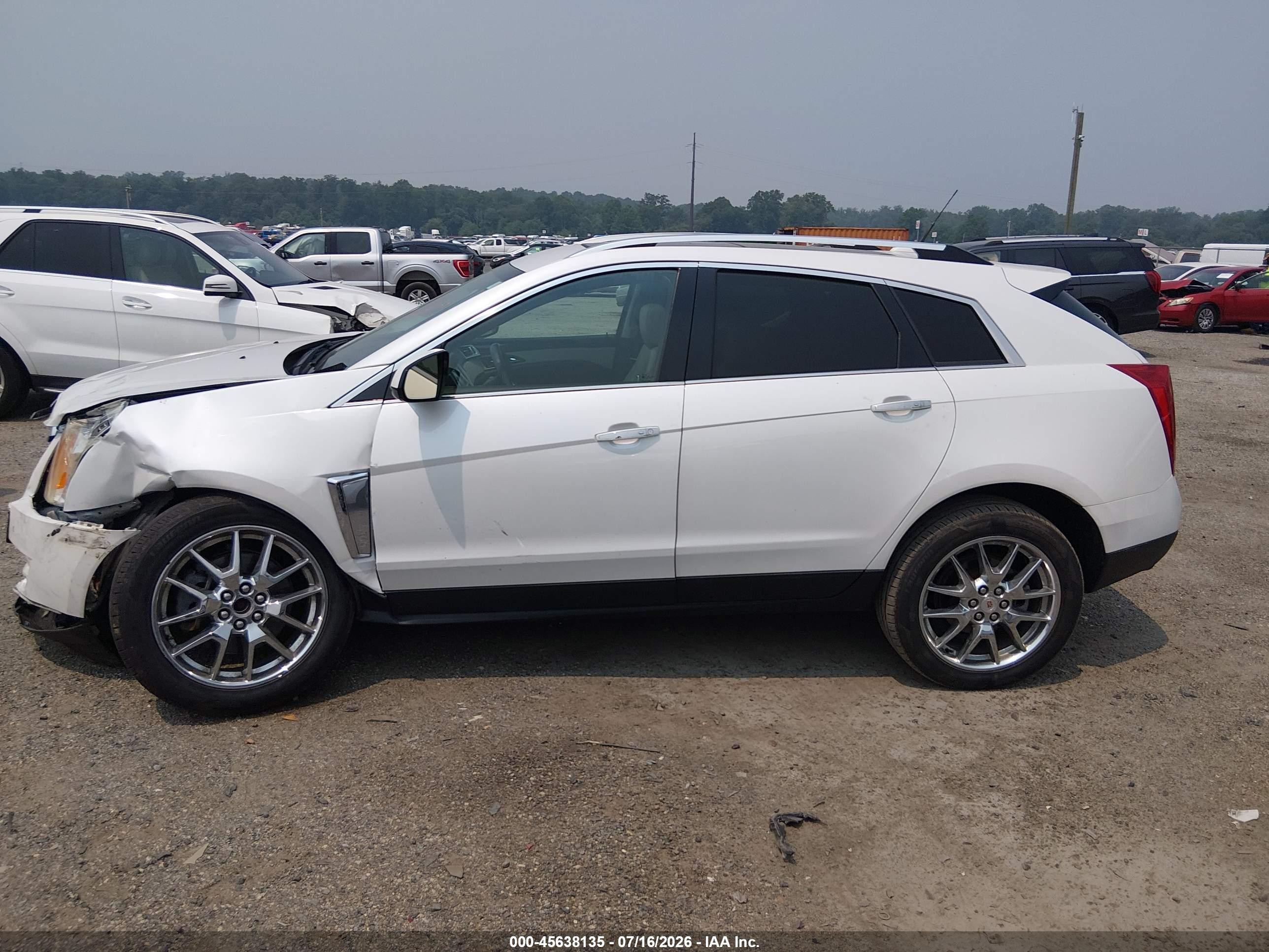2013 Cadillac Srx Performance Collection White vin: 3GYFNDE36DS645217