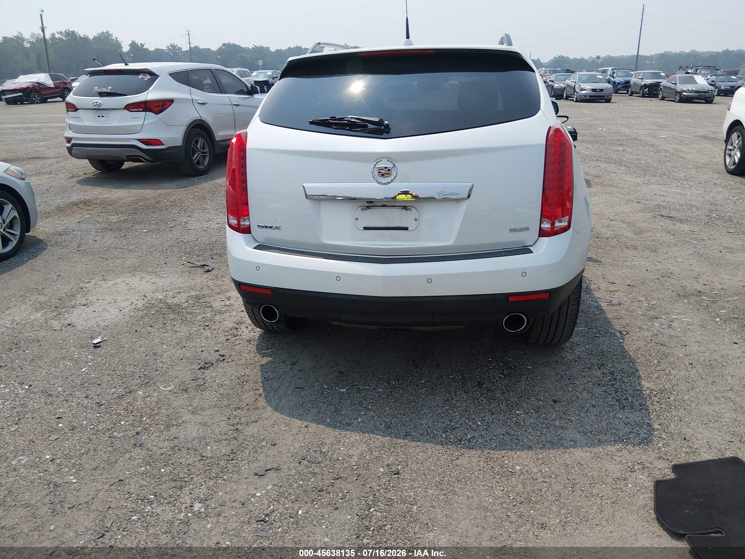 2013 Cadillac Srx Performance Collection White vin: 3GYFNDE36DS645217