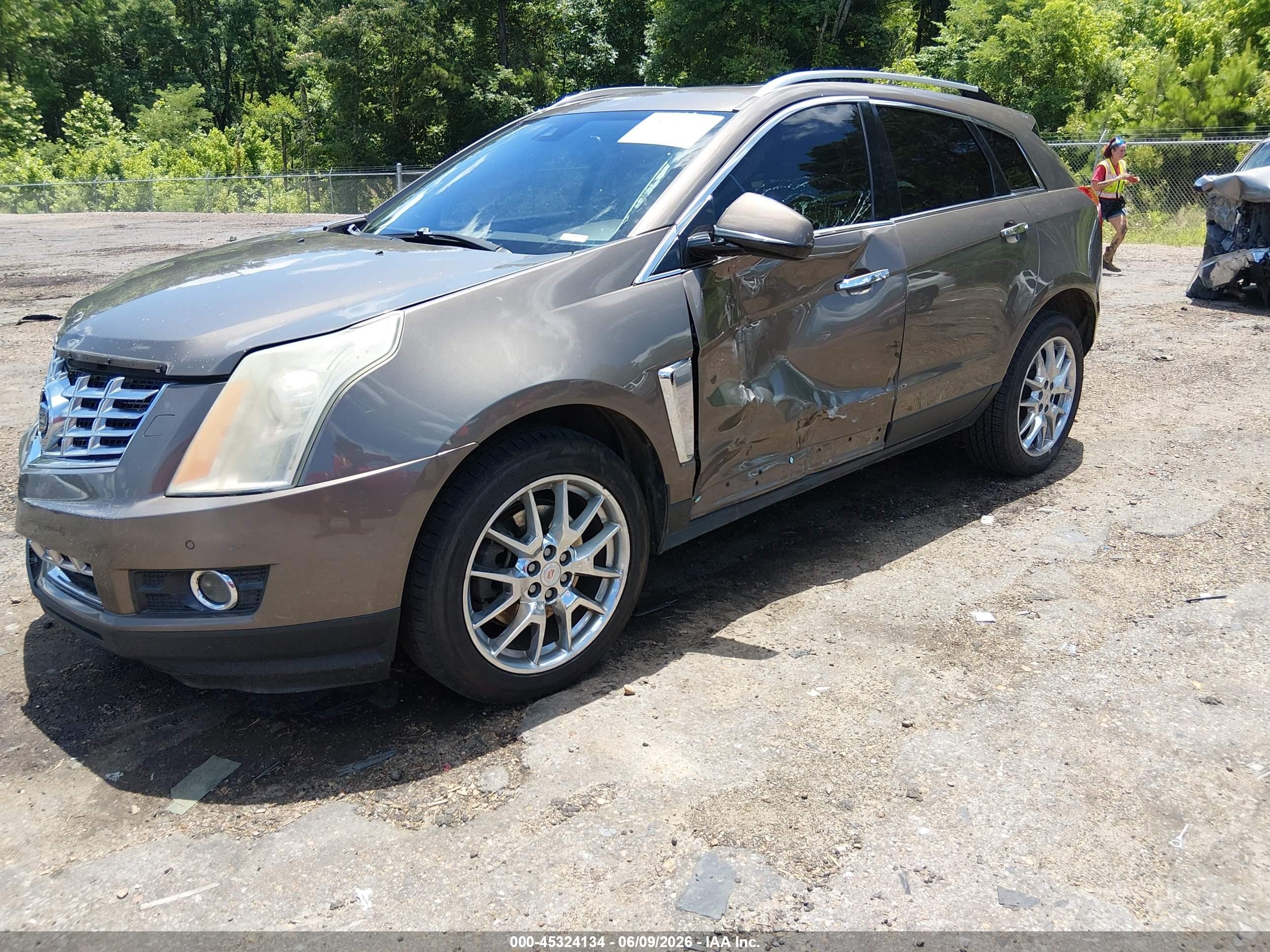 2014 Cadillac Srx Premium Collection Желто-коричневый vin: 3GYFNDE36ES635983
