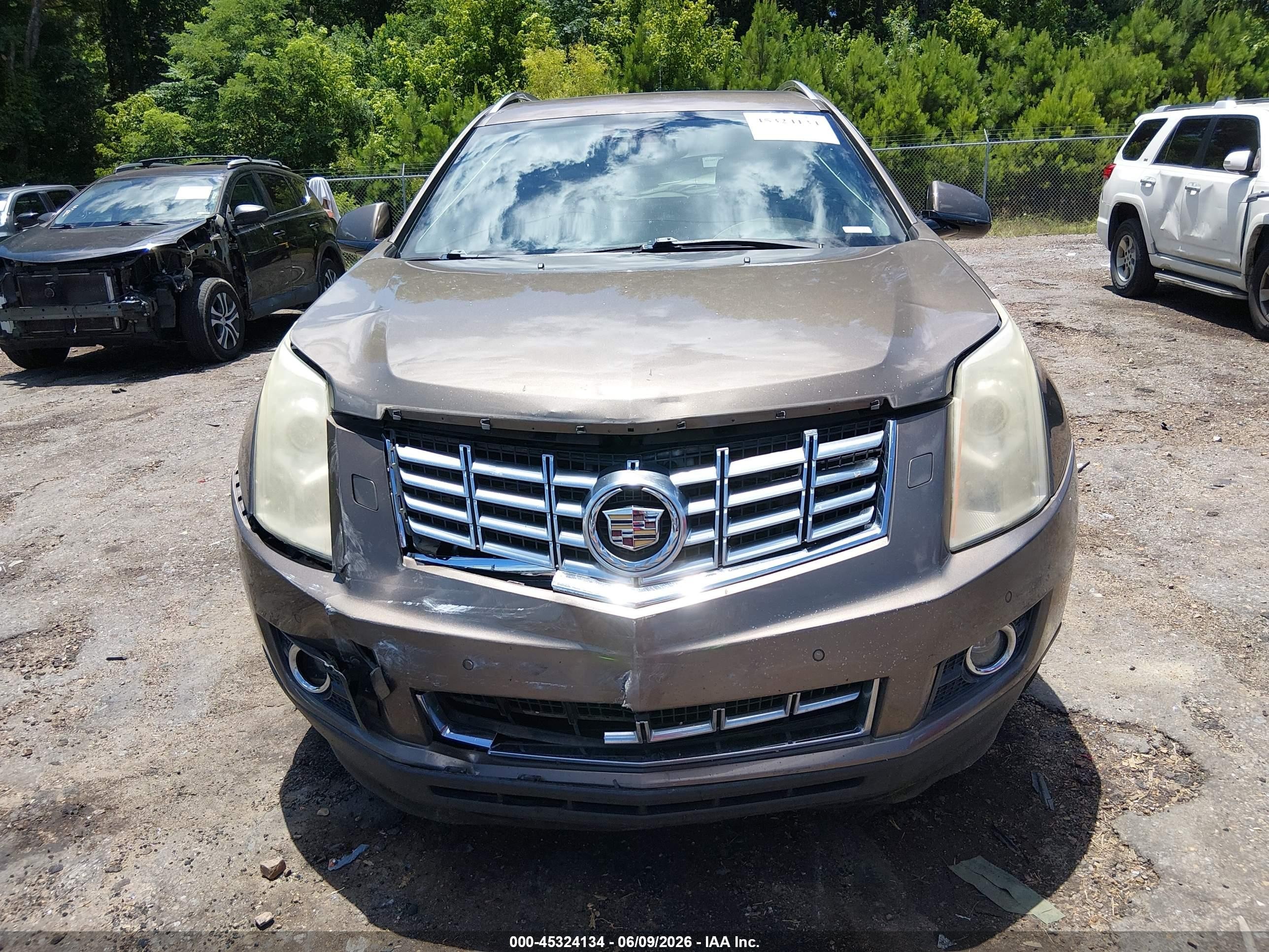 2014 Cadillac Srx Premium Collection Желто-коричневый vin: 3GYFNDE36ES635983