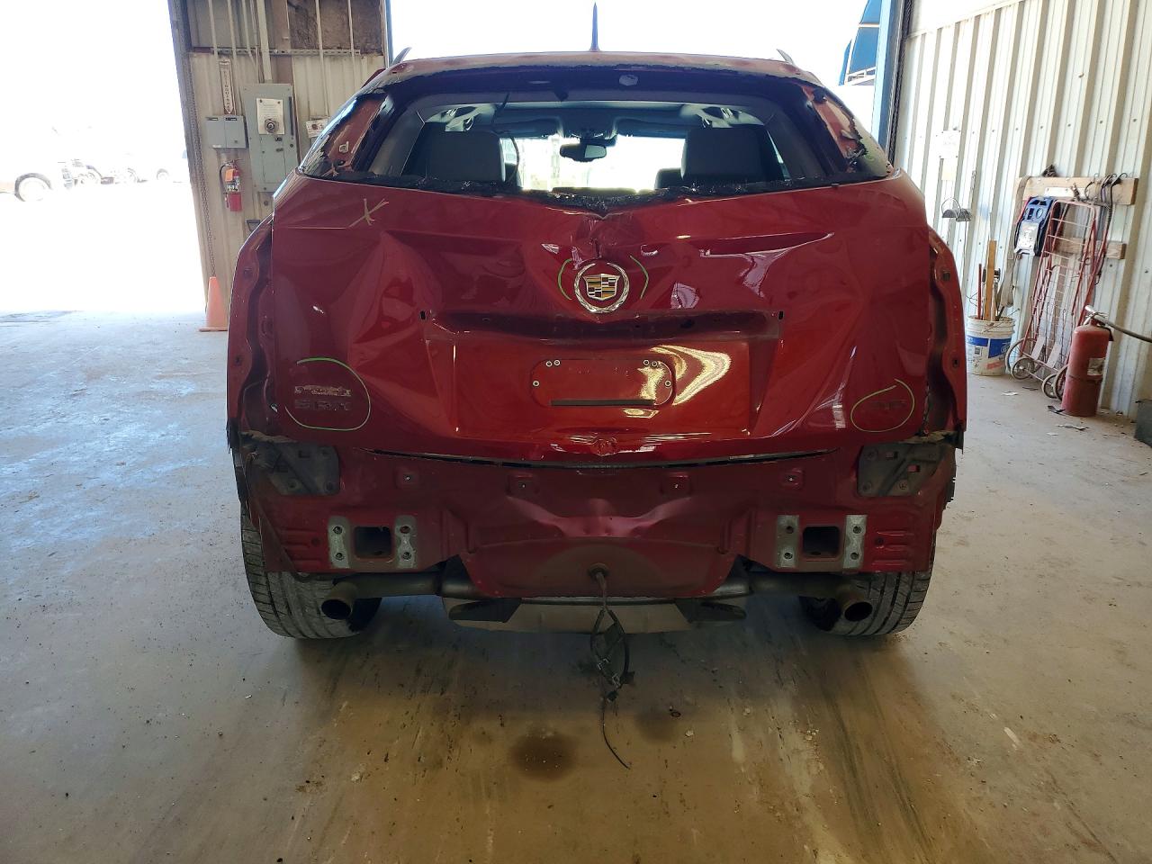 2014 Cadillac Srx Premium Collection Red vin: 3GYFNDE36ES654176