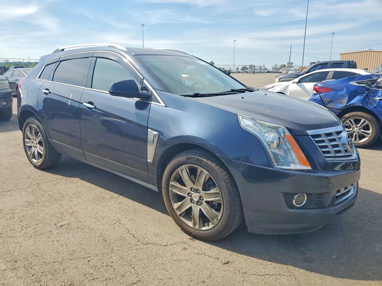 2016 Cadillac Srx Premium Collection Blue vin: 3GYFNDE36GS547177