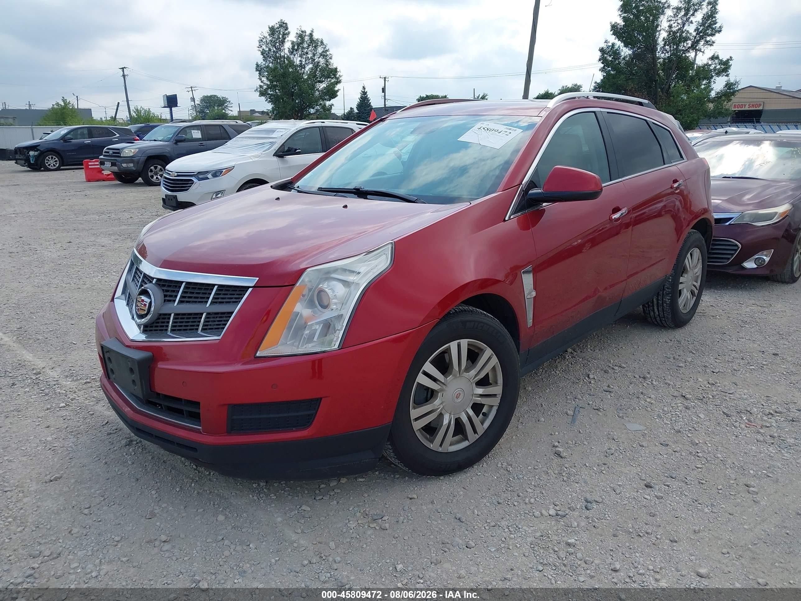 2012 Cadillac Srx Luxury Collection Red vin: 3GYFNDE37CS518314