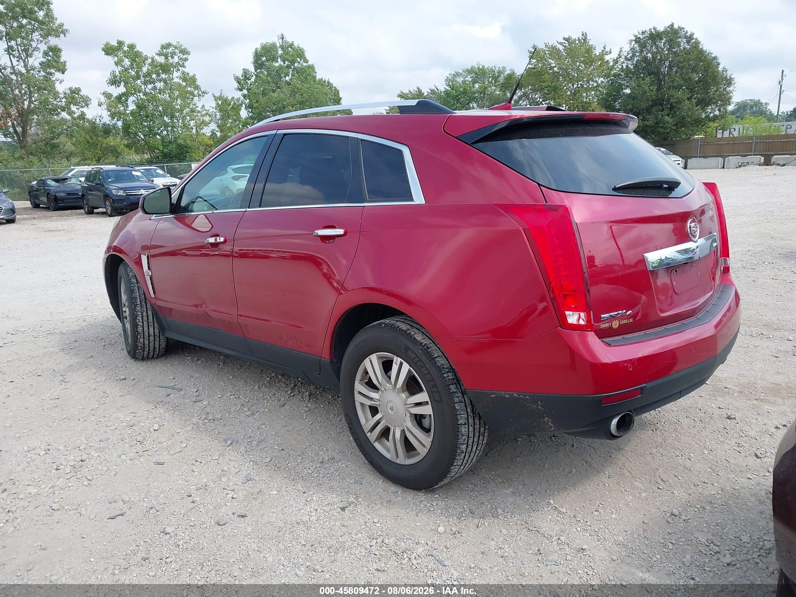 2012 Cadillac Srx Luxury Collection Red vin: 3GYFNDE37CS518314