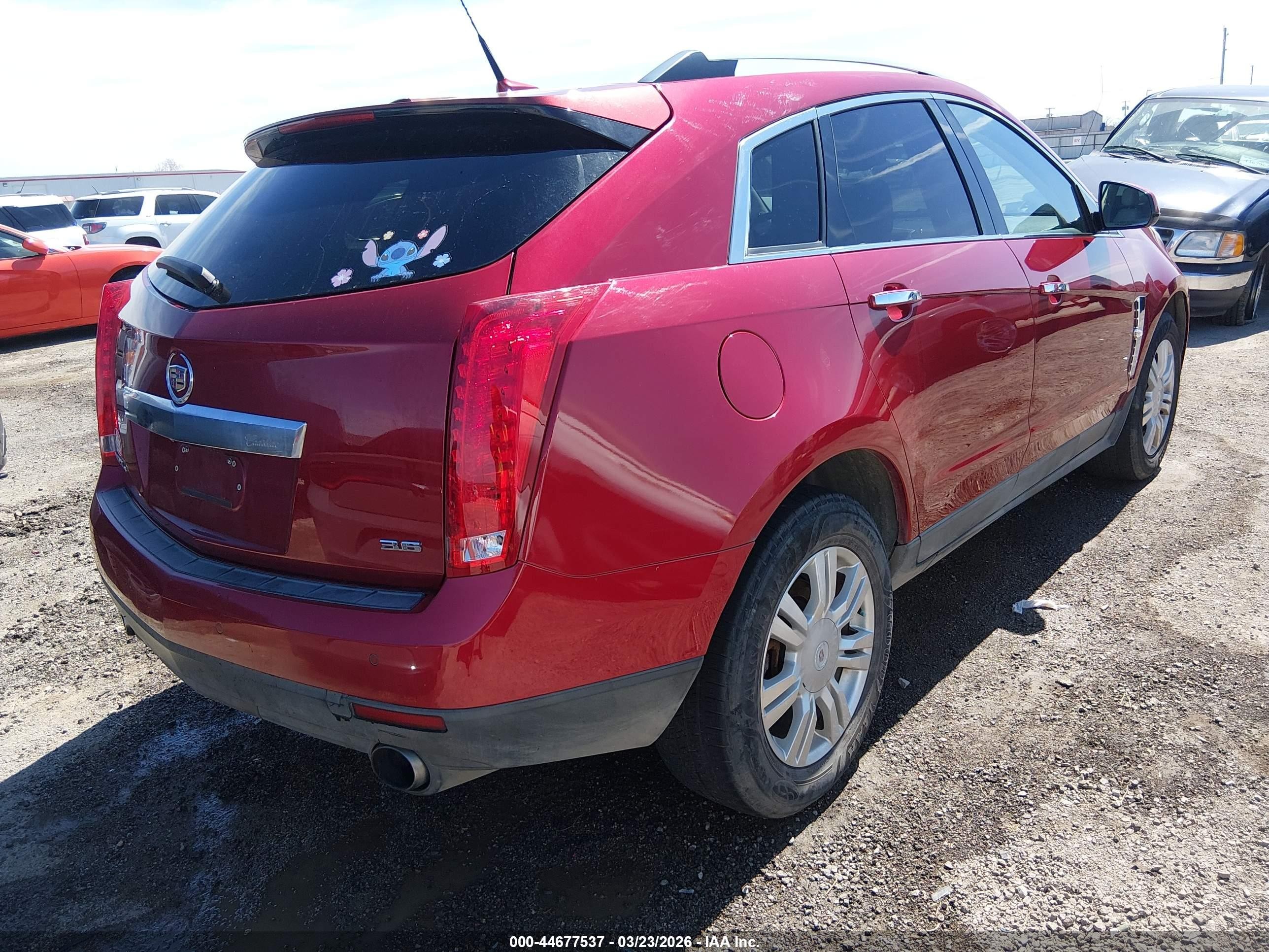 2012 Cadillac Srx Luxury Collection Red vin: 3GYFNDE37CS646018