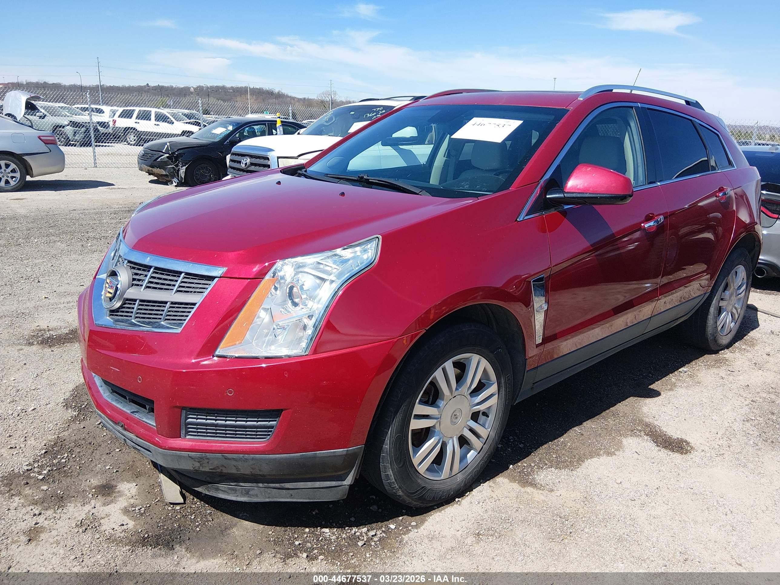 2012 Cadillac Srx Luxury Collection Red vin: 3GYFNDE37CS646018