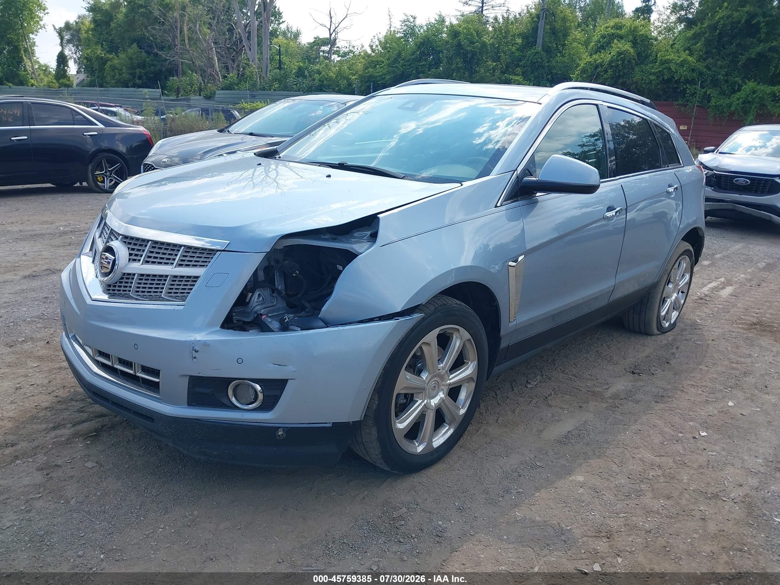 2013 Cadillac Srx Performance Collection Light Blue vin: 3GYFNDE37DS566798
