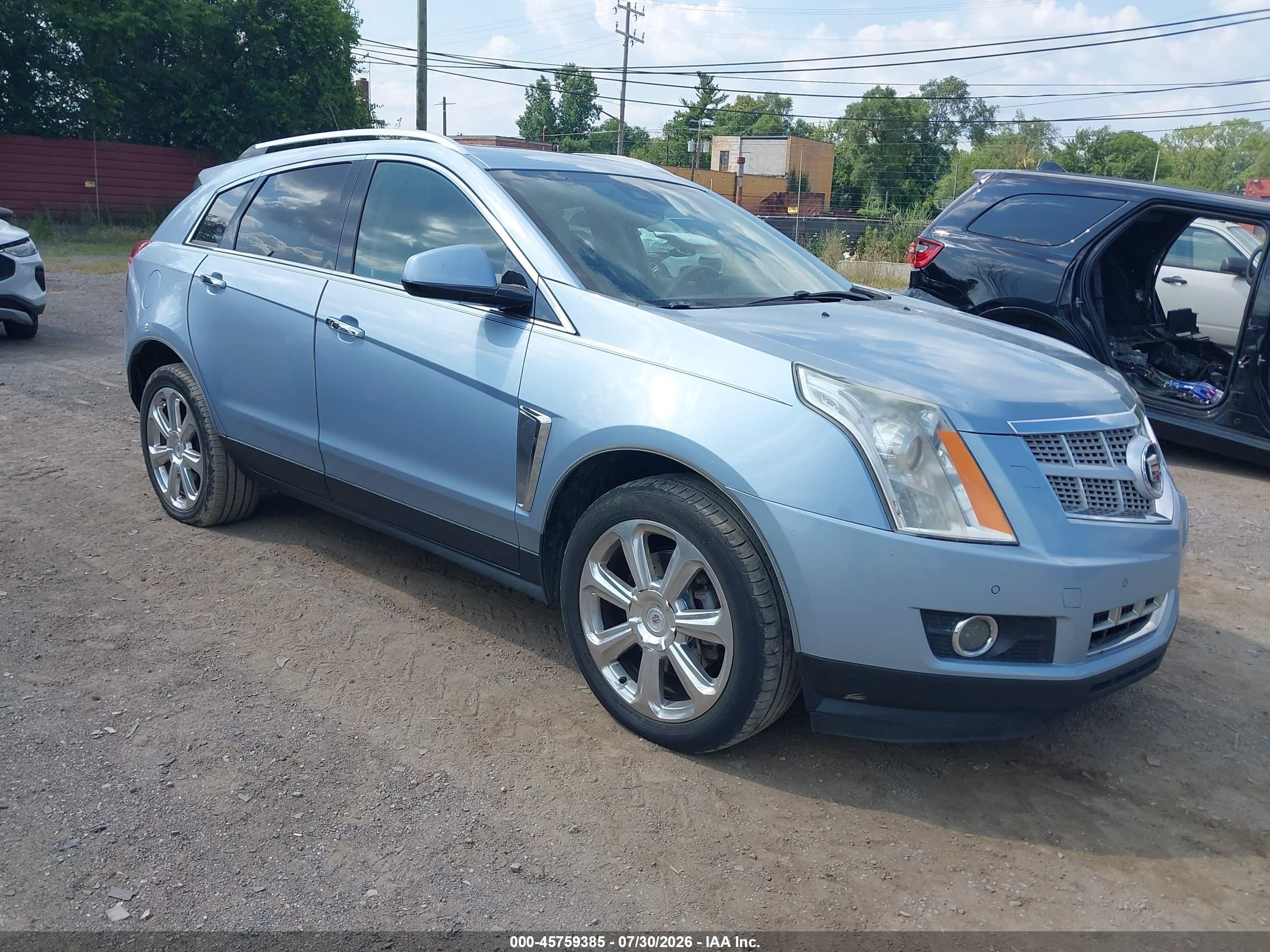 2013 Cadillac Srx Performance Collection Light Blue vin: 3GYFNDE37DS566798