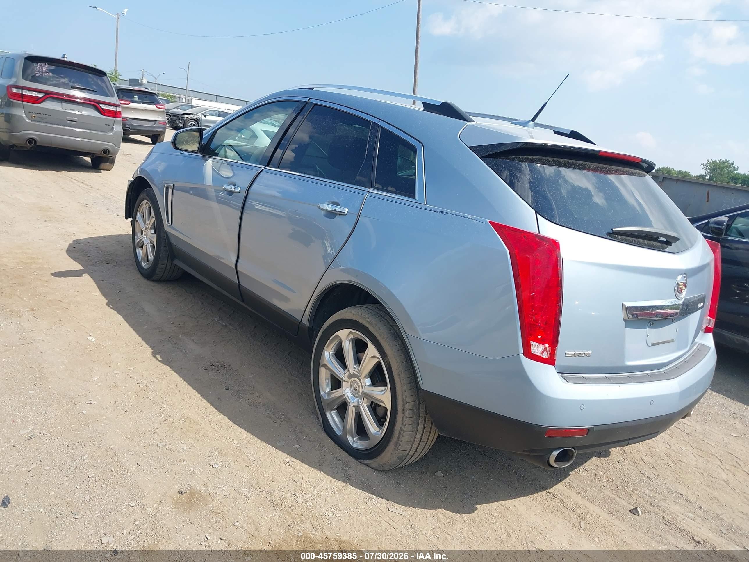 2013 Cadillac Srx Performance Collection Light Blue vin: 3GYFNDE37DS566798