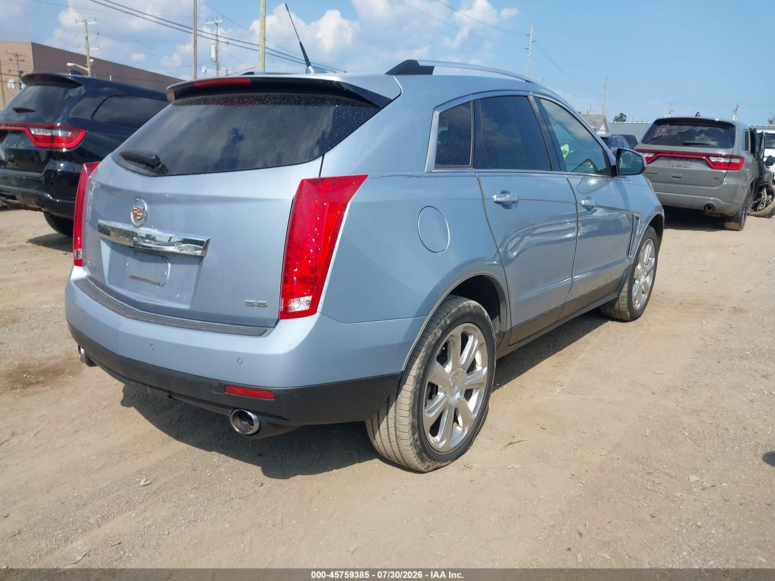 2013 Cadillac Srx Performance Collection Light Blue vin: 3GYFNDE37DS566798