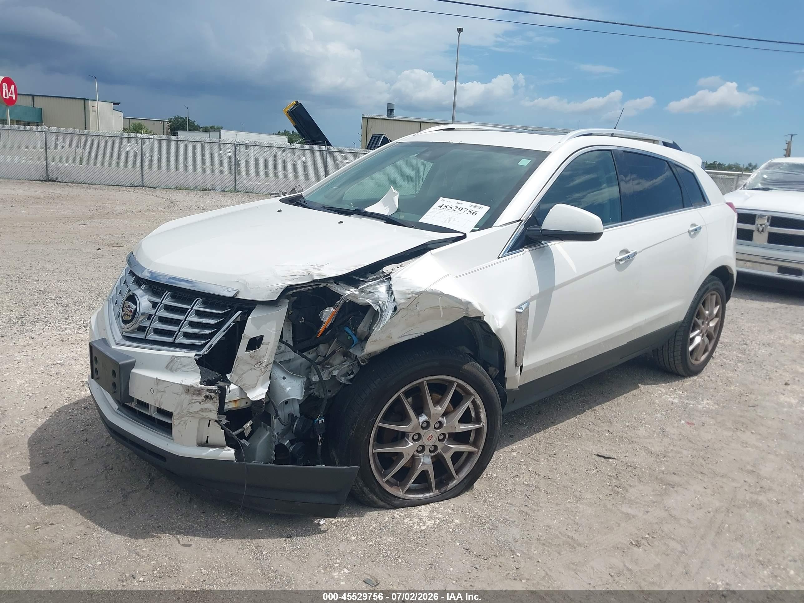 2013 Cadillac Srx Performance Collection White vin: 3GYFNDE37DS655514