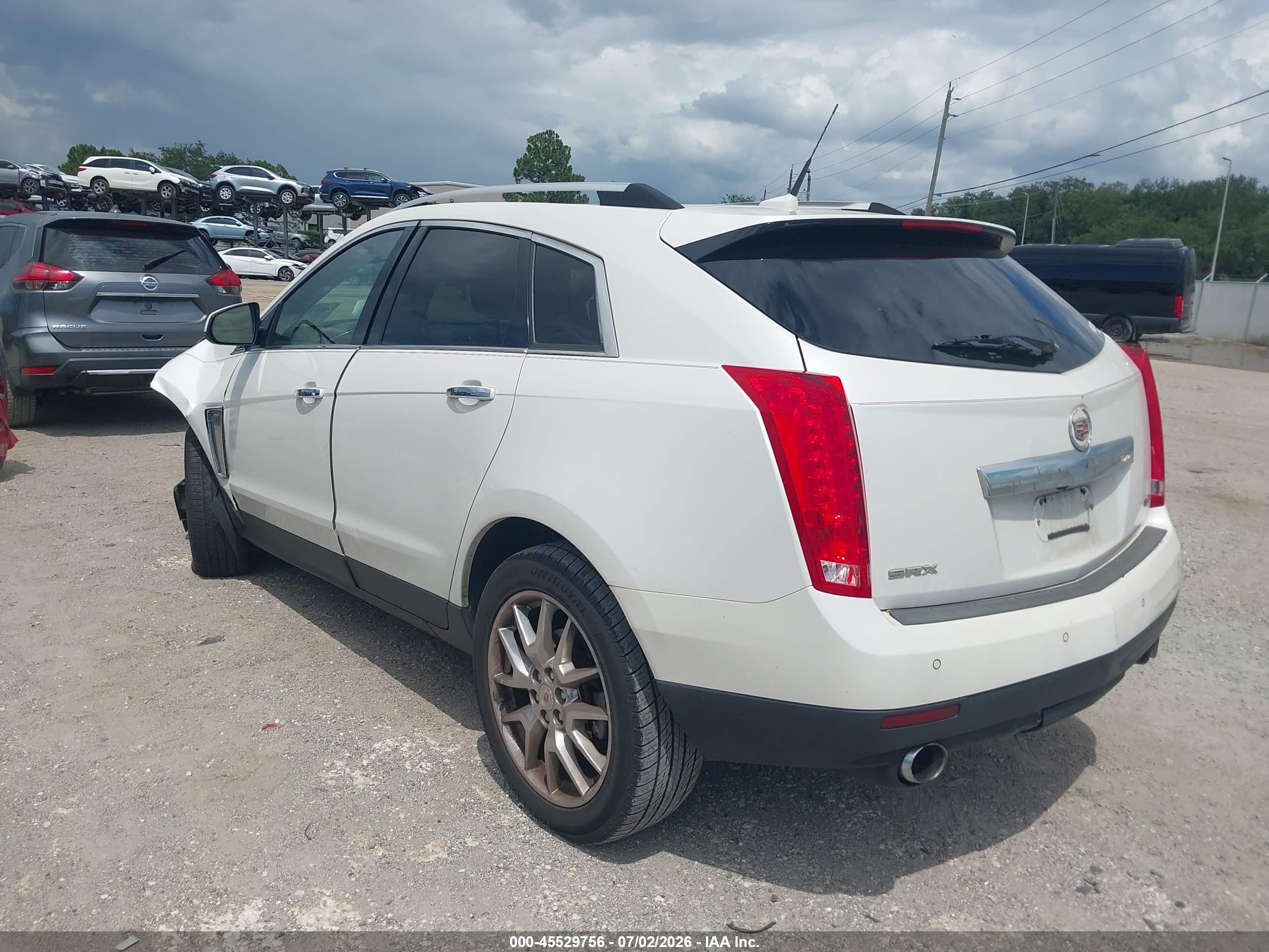 2013 Cadillac Srx Performance Collection White vin: 3GYFNDE37DS655514