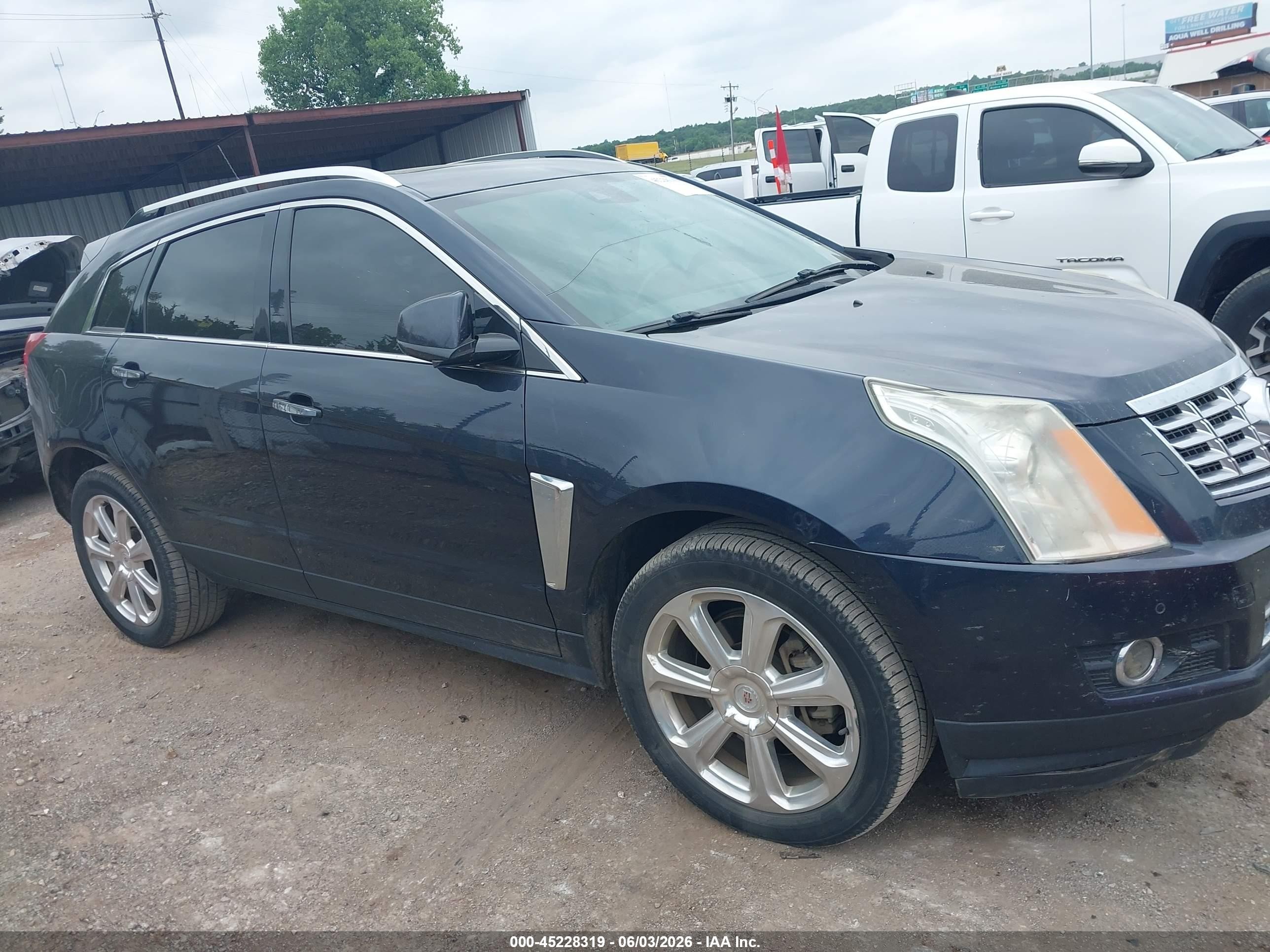 2014 Cadillac Srx Premium Collection Blue vin: 3GYFNDE37ES543460