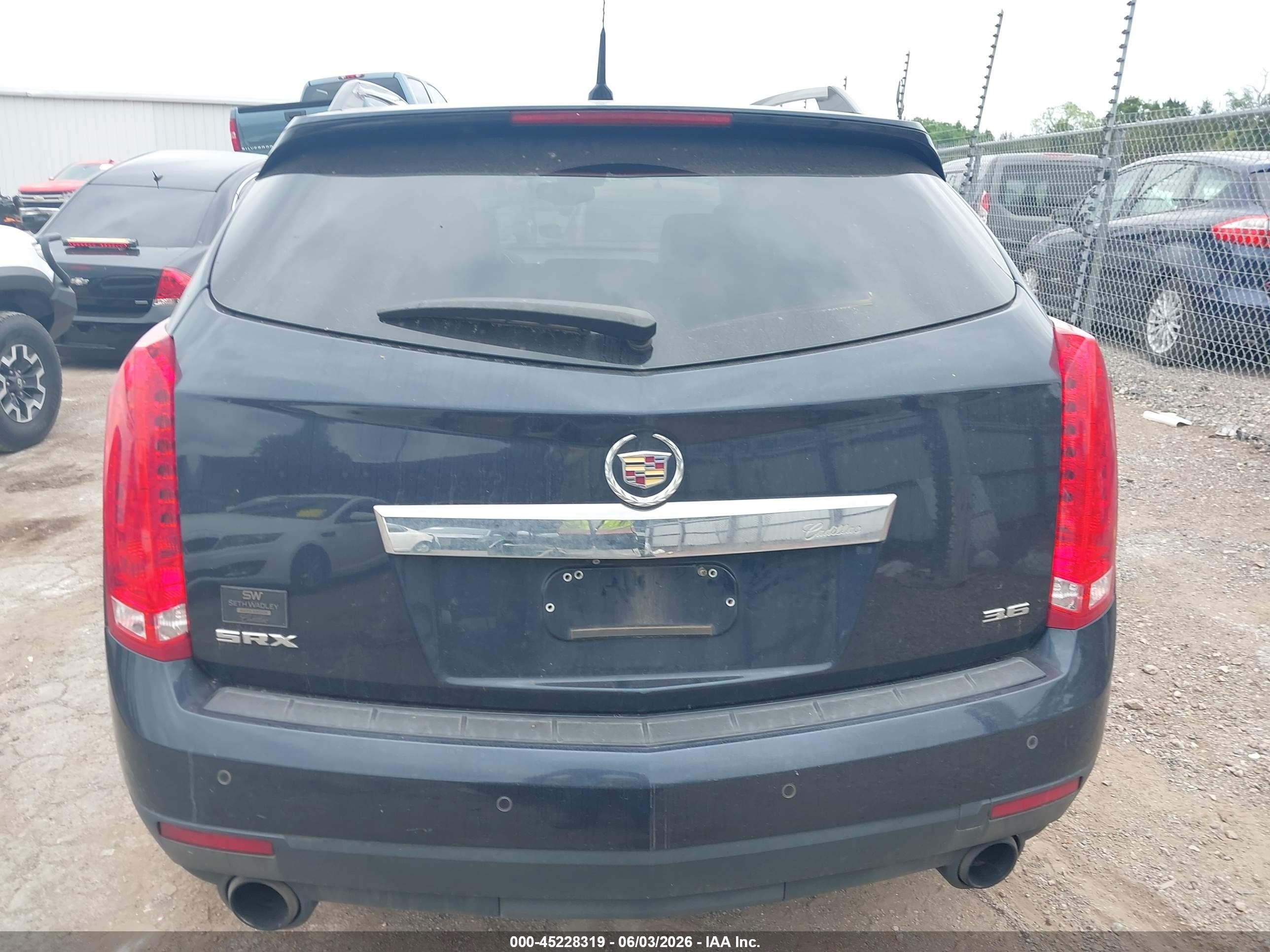 2014 Cadillac Srx Premium Collection Blue vin: 3GYFNDE37ES543460