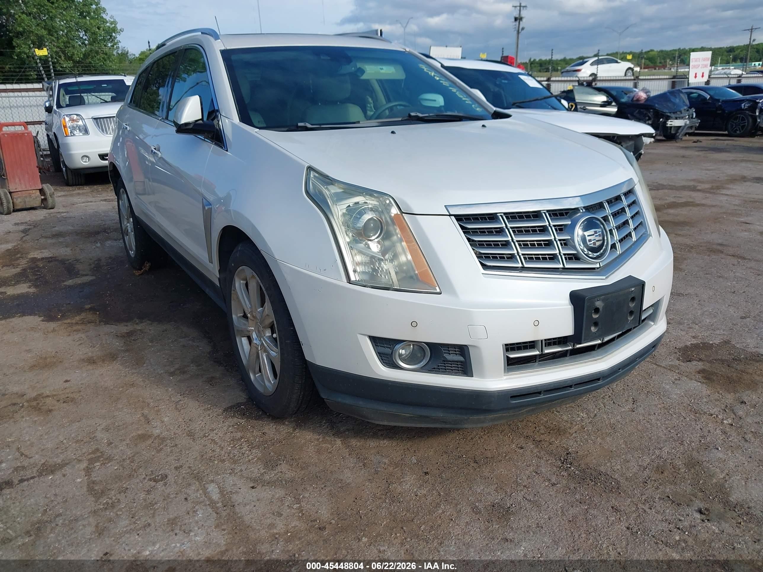 2015 Cadillac Srx Premium Collection Белый vin: 3GYFNDE37FS595687
