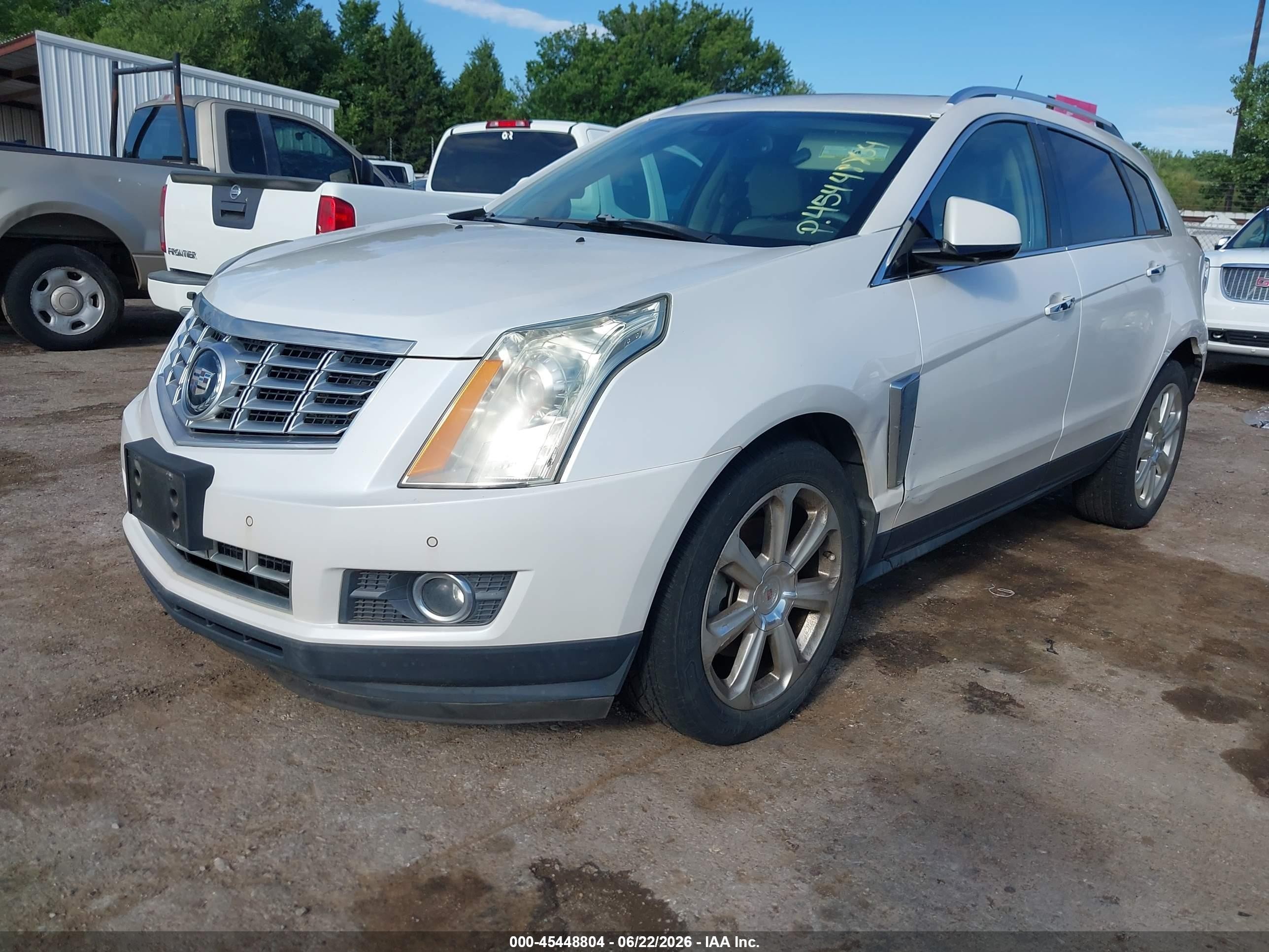 2015 Cadillac Srx Premium Collection Белый vin: 3GYFNDE37FS595687