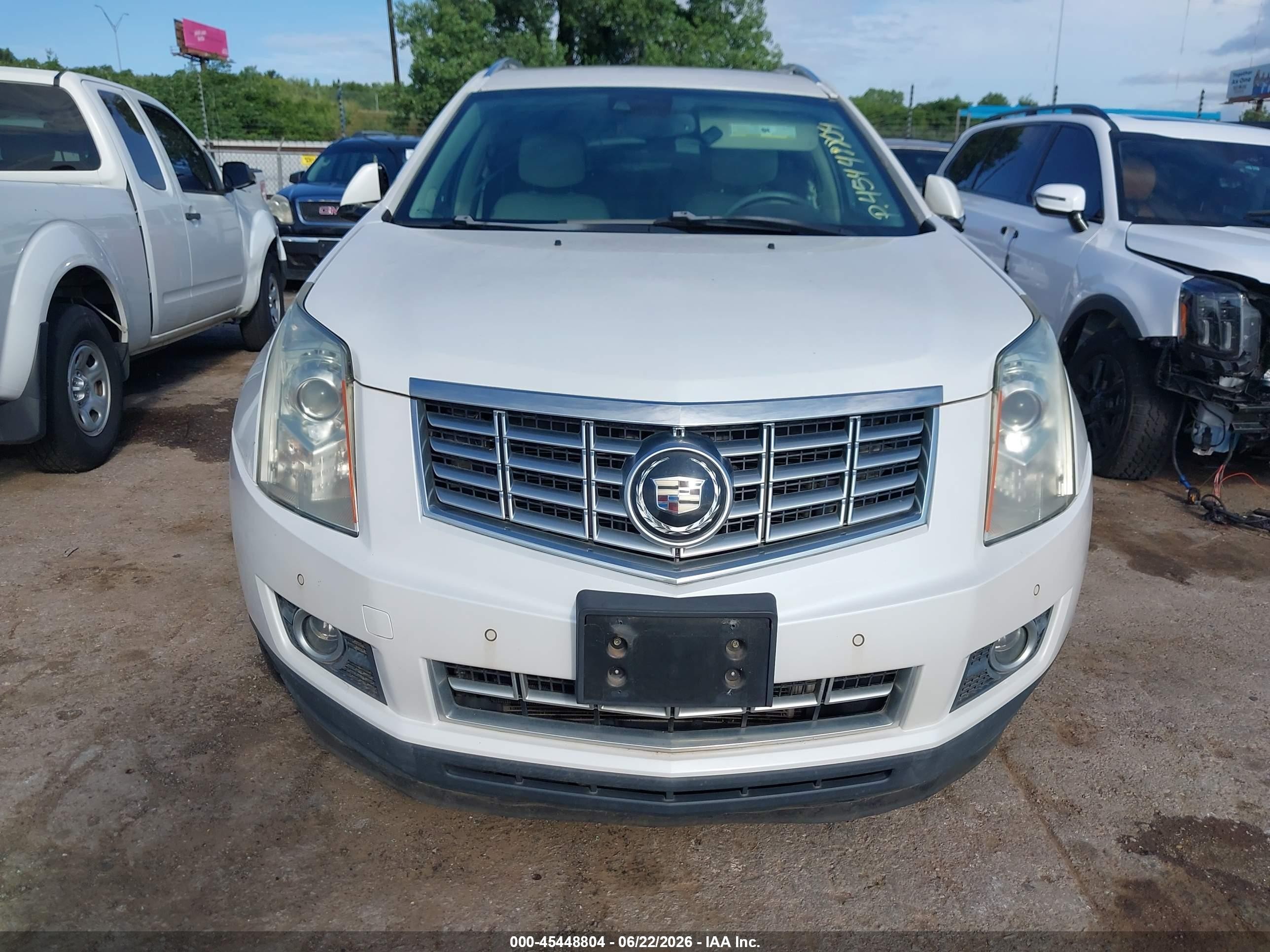 2015 Cadillac Srx Premium Collection Белый vin: 3GYFNDE37FS595687