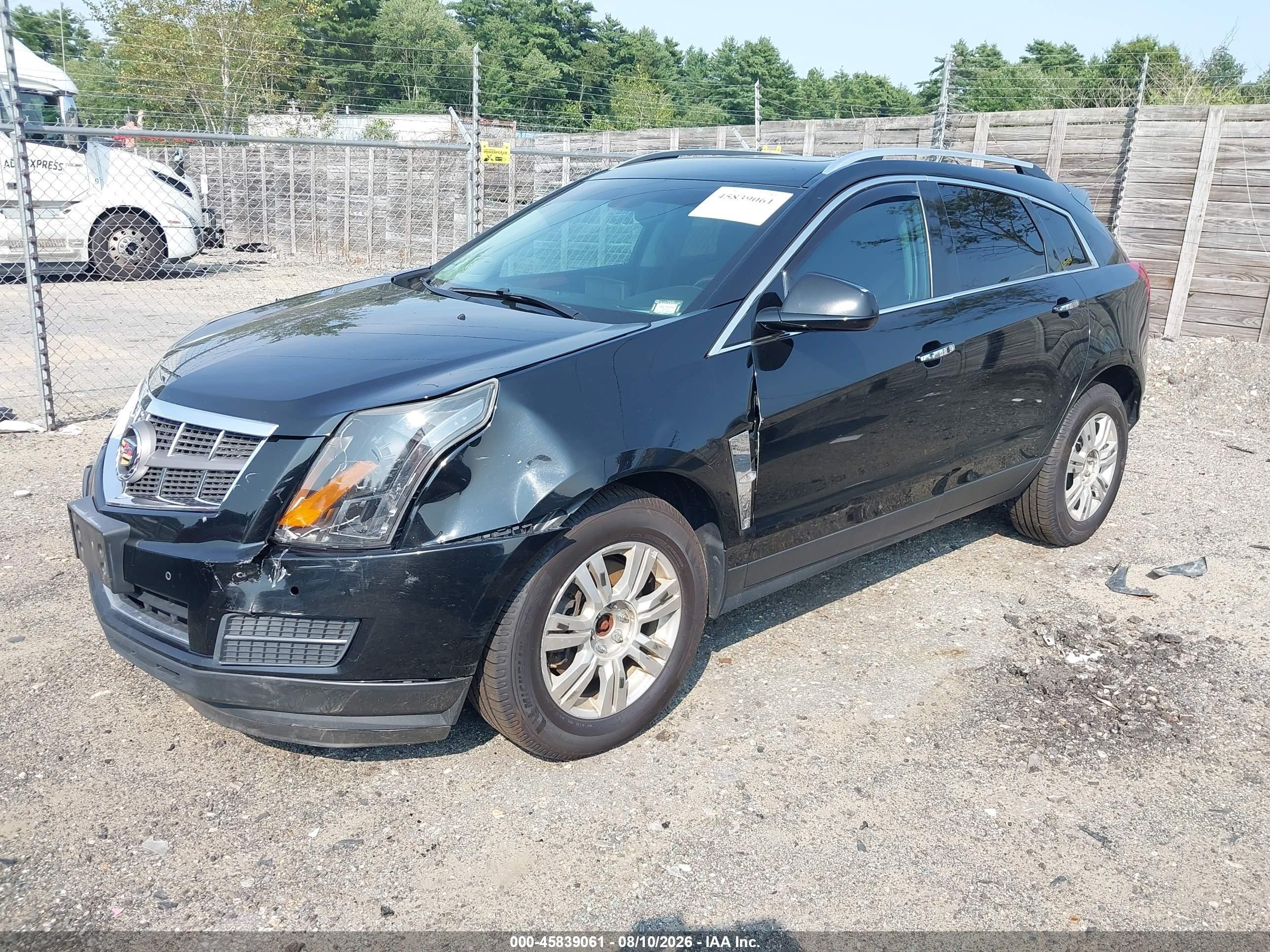 2012 Cadillac Srx Luxury Collection Black vin: 3GYFNDE38CS617661