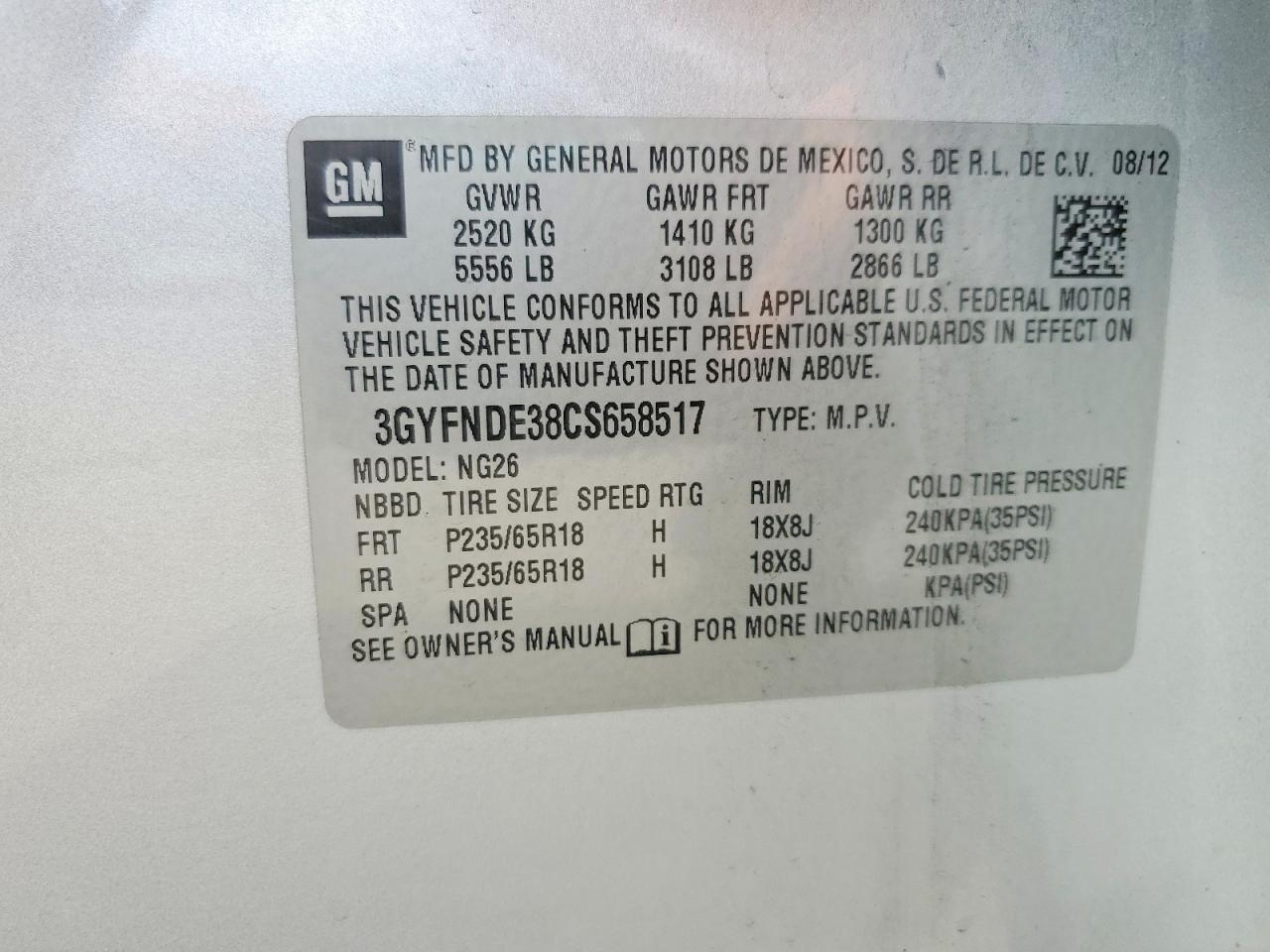 2012 Cadillac Srx Luxury Collection Silver vin: 3GYFNDE38CS658517
