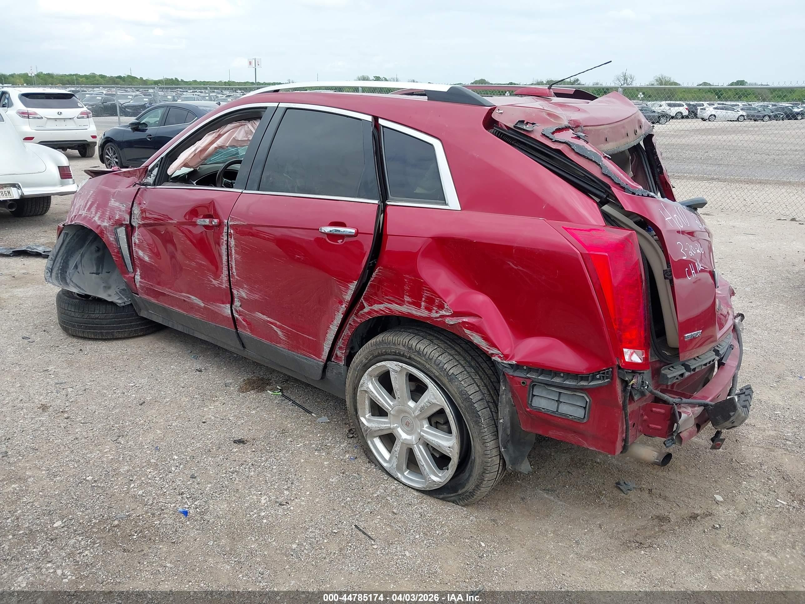 2015 Cadillac Srx Premium Collection Red vin: 3GYFNDE38FS574797