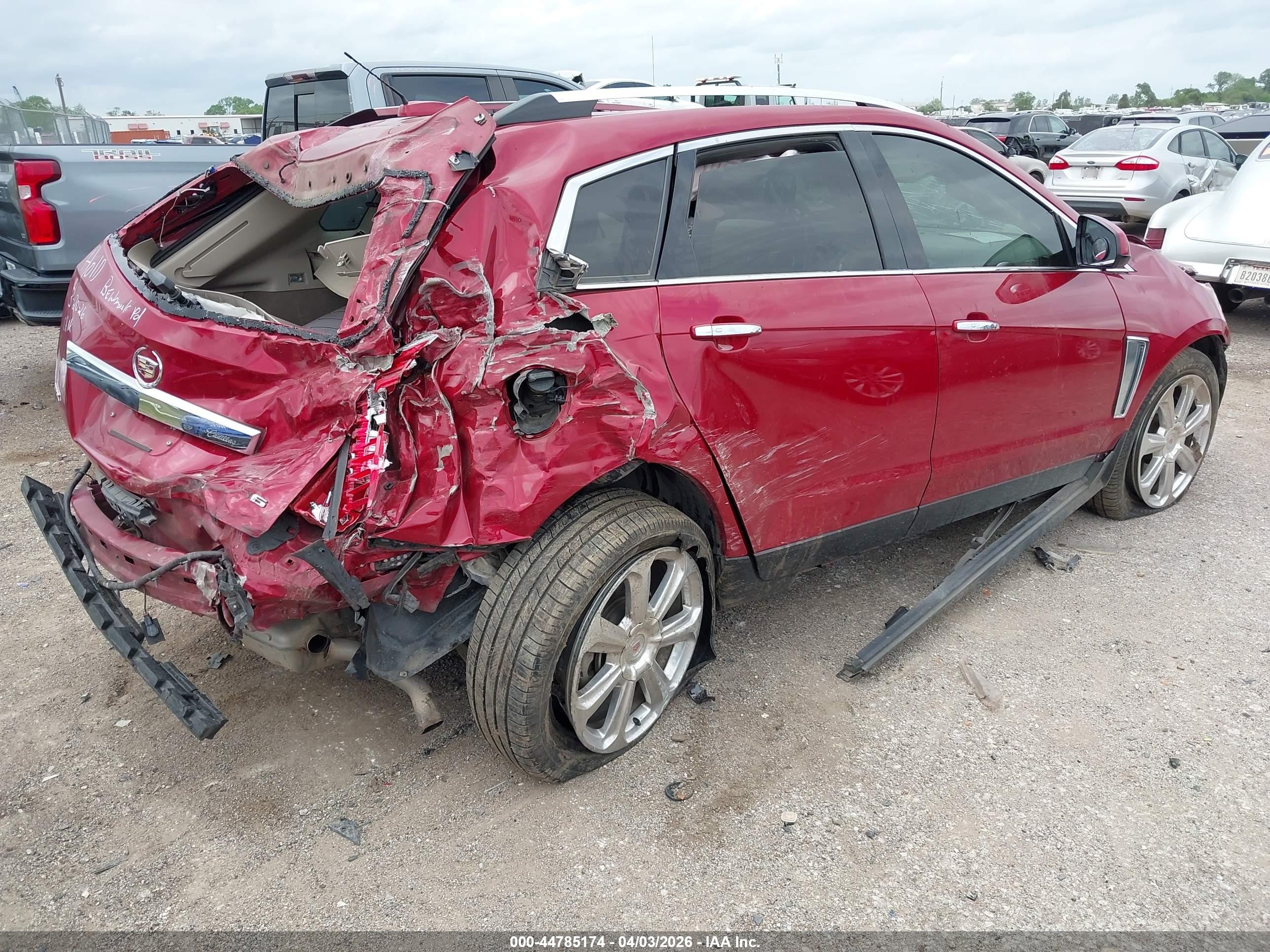 2015 Cadillac Srx Premium Collection Red vin: 3GYFNDE38FS574797