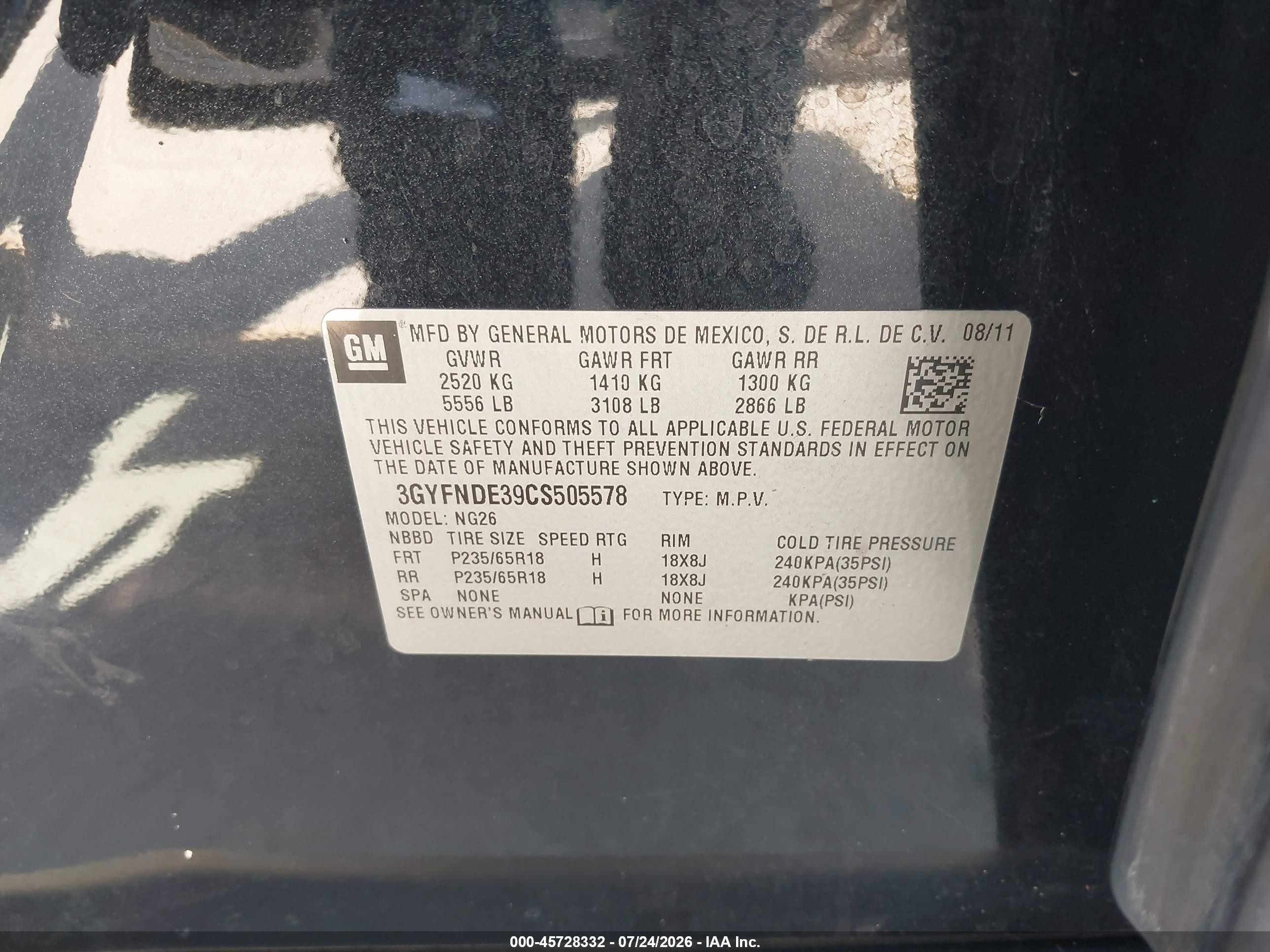 2012 Cadillac Srx Luxury Collection Black vin: 3GYFNDE39CS505578