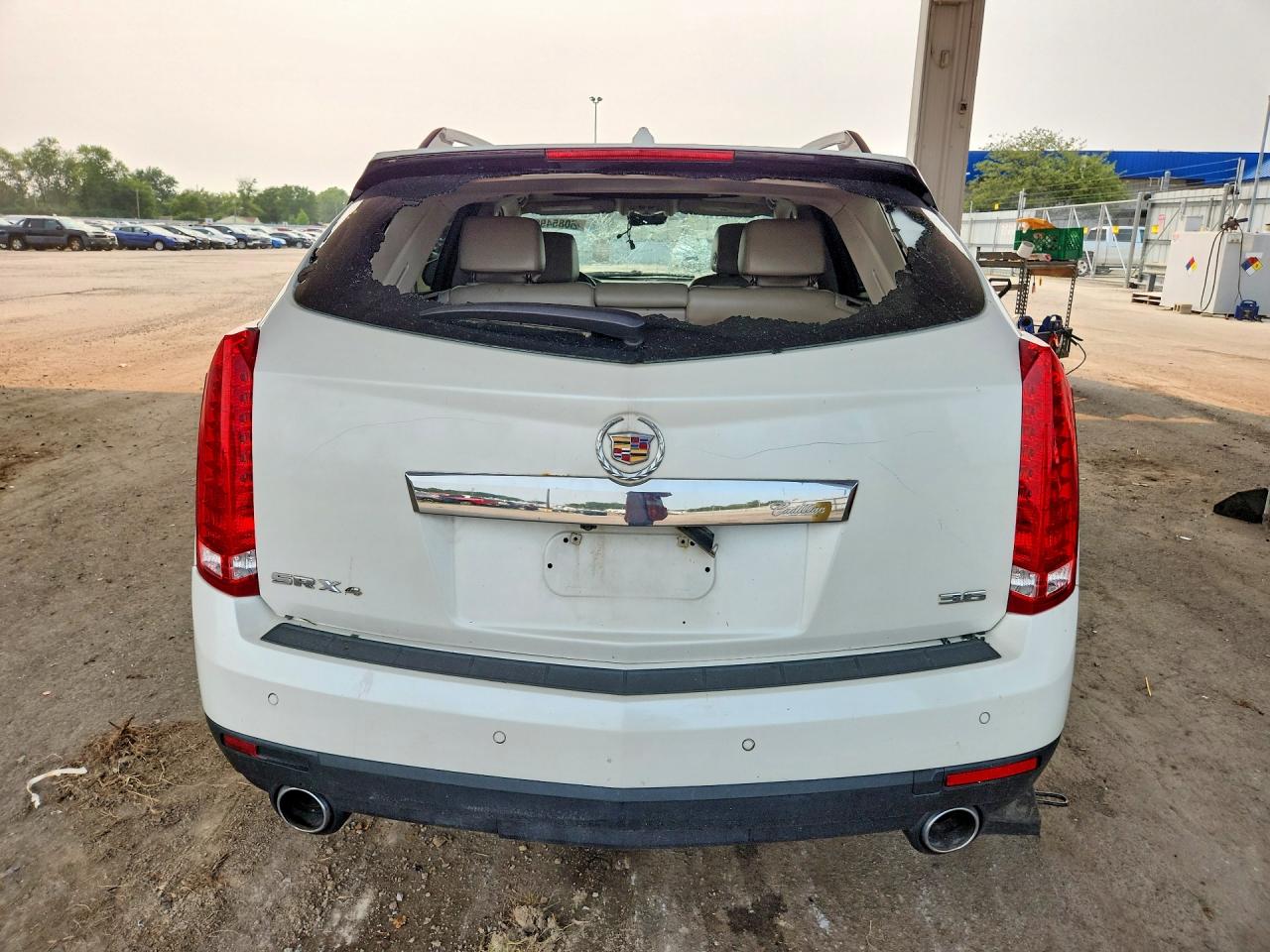 2012 Cadillac Srx Luxury Collection White vin: 3GYFNDE39CS635019