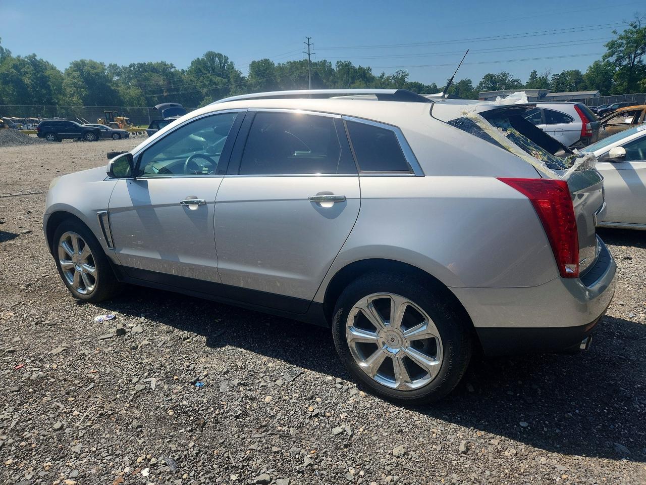 2014 Cadillac Srx Premium Collection Silver vin: 3GYFNDE39ES596306
