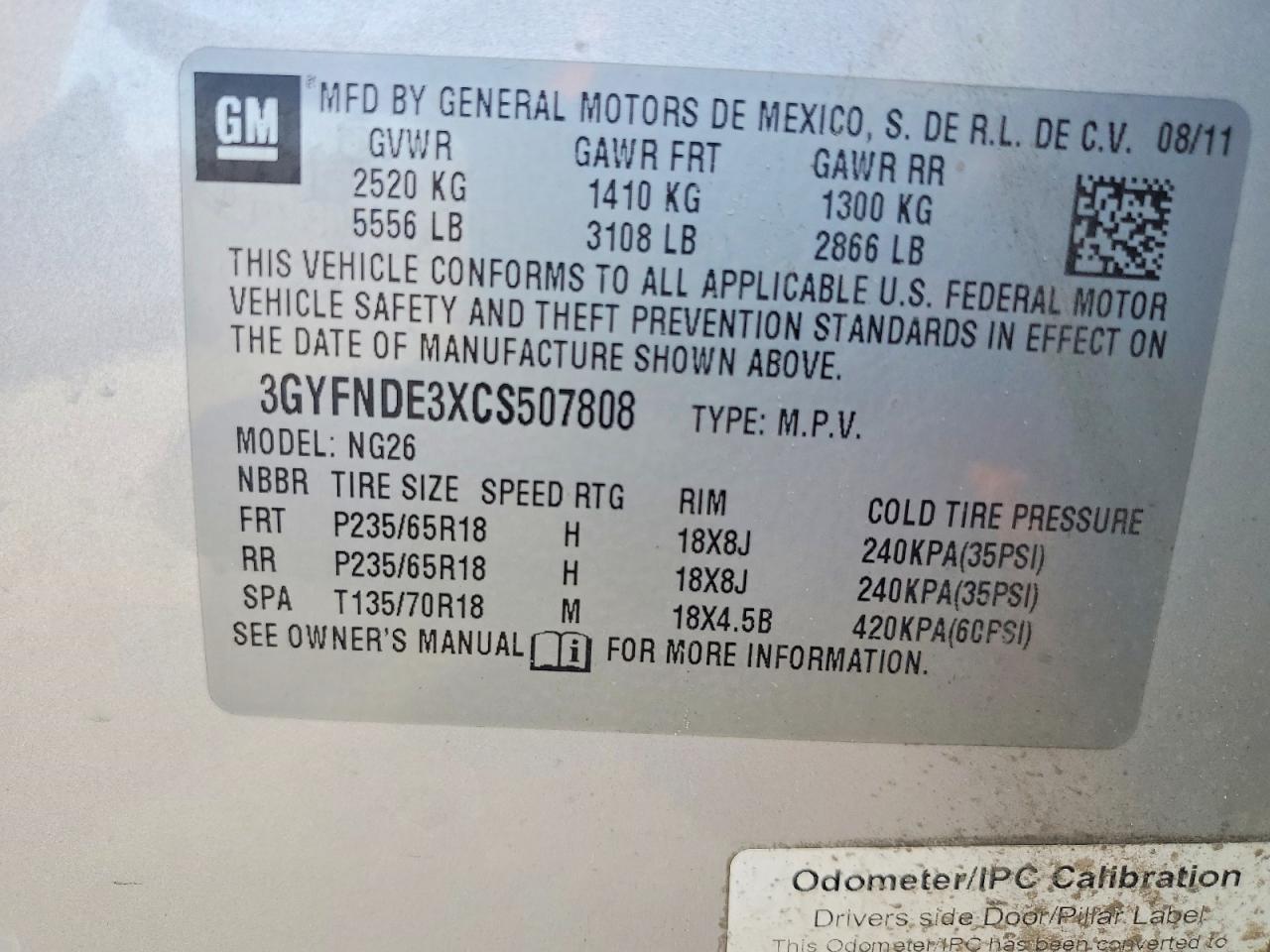 2012 Cadillac Srx Luxury Collection Silver vin: 3GYFNDE3XCS507808