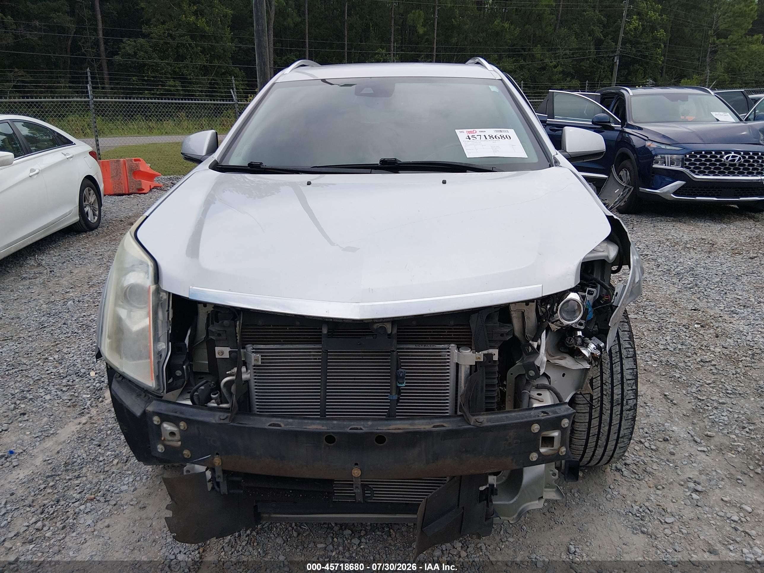 2013 Cadillac Srx Performance Collection Silver vin: 3GYFNDE3XDS508958