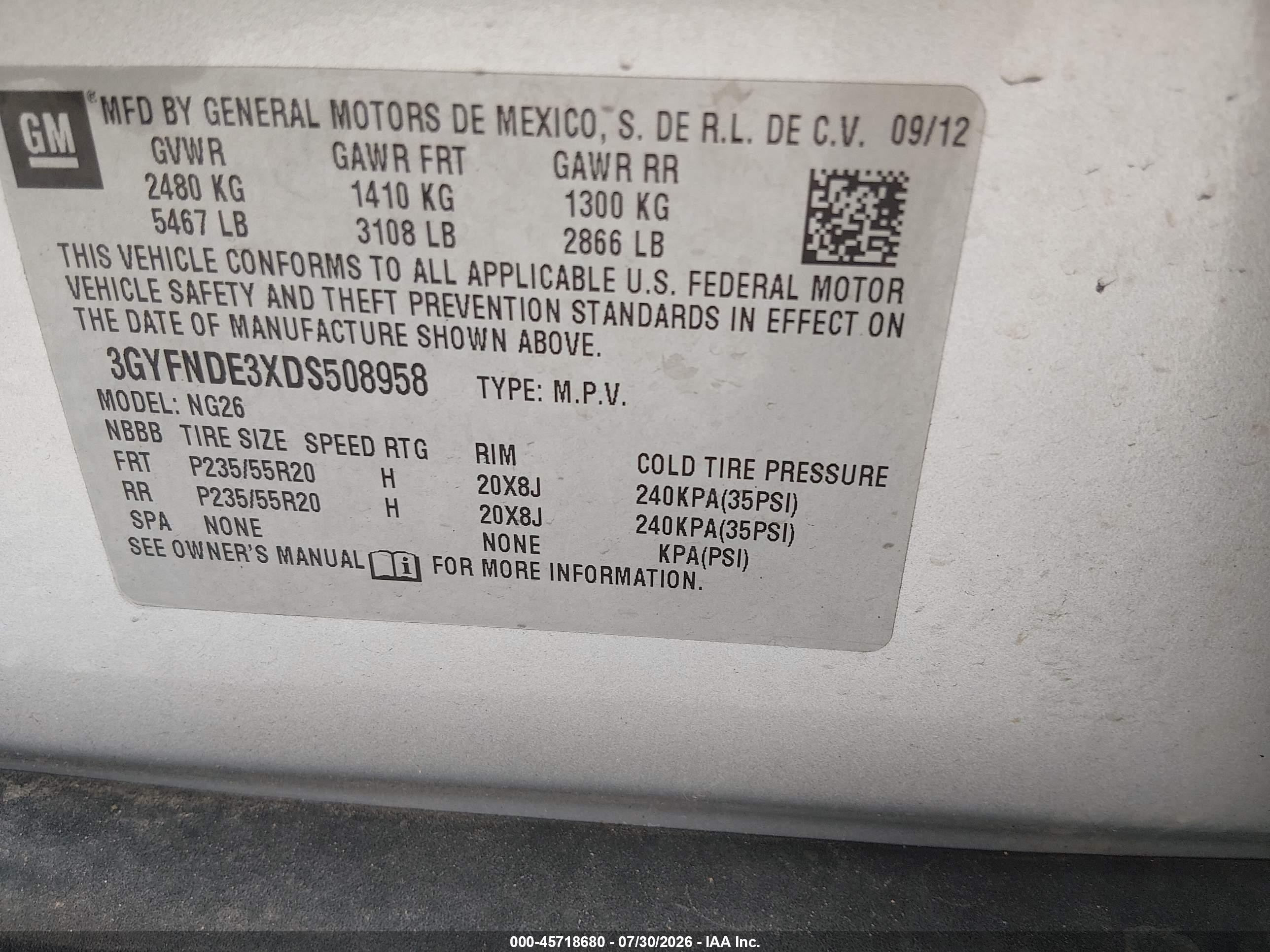 2013 Cadillac Srx Performance Collection Silver vin: 3GYFNDE3XDS508958
